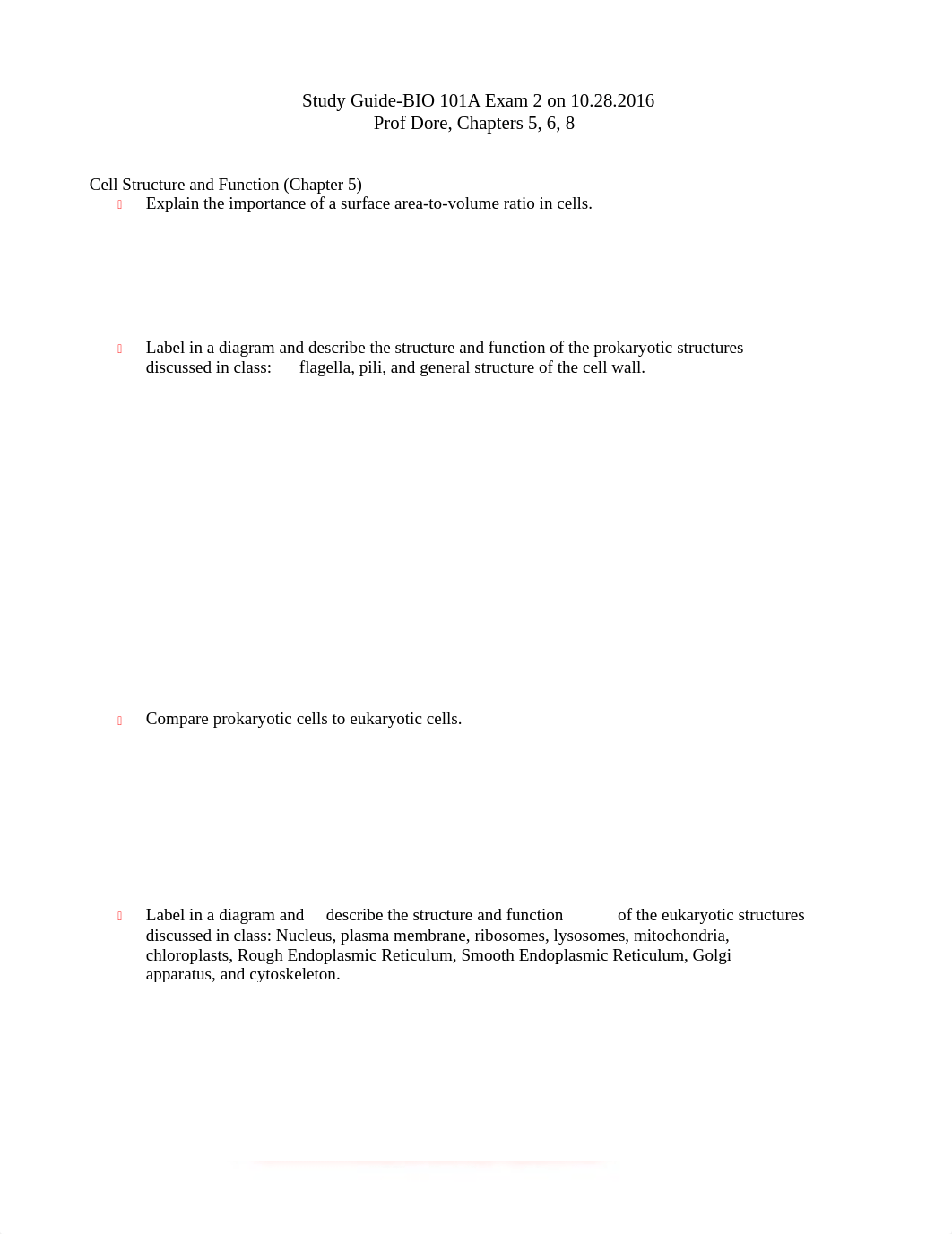 Bio Exam 2 Study Guide_d4jfvpbbkzf_page1