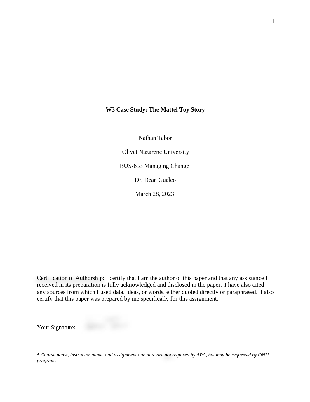 Tabor W3 Case Study The Mattel Toy Story.docx_d4jfzbzt4p9_page1