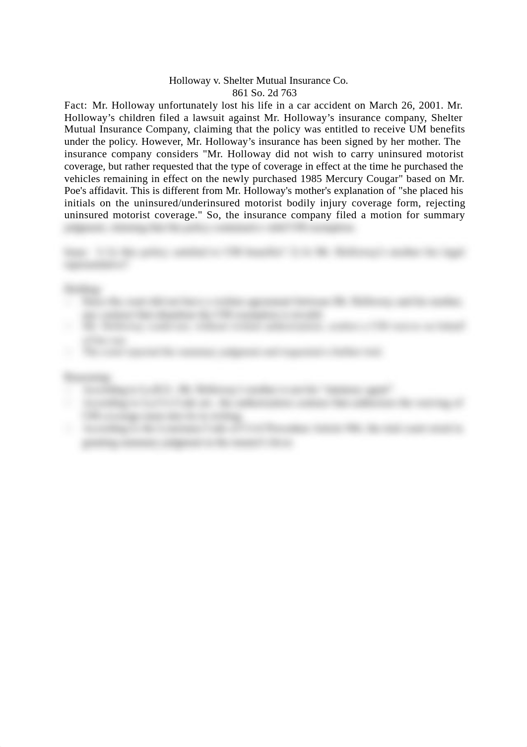 Brief HOLLOWAY v. SHELTER MUT. INS. CO..docx_d4jg5y5ngy4_page1