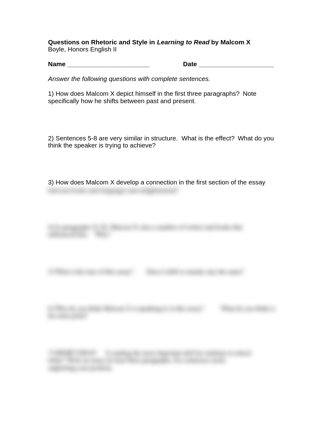 Questions on Rhetoric and Style in Learning to Read by Malcom X.doc_d4jjzrjs884_page1