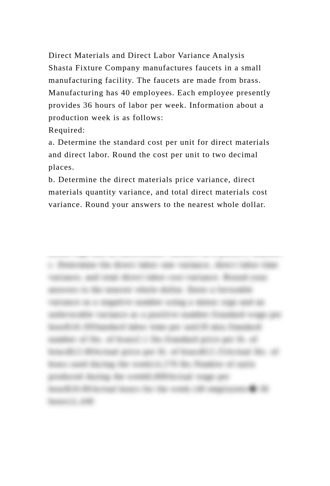 Direct Materials and Direct Labor Variance AnalysisShasta Fixture .docx_d4khbvt7aon_page2