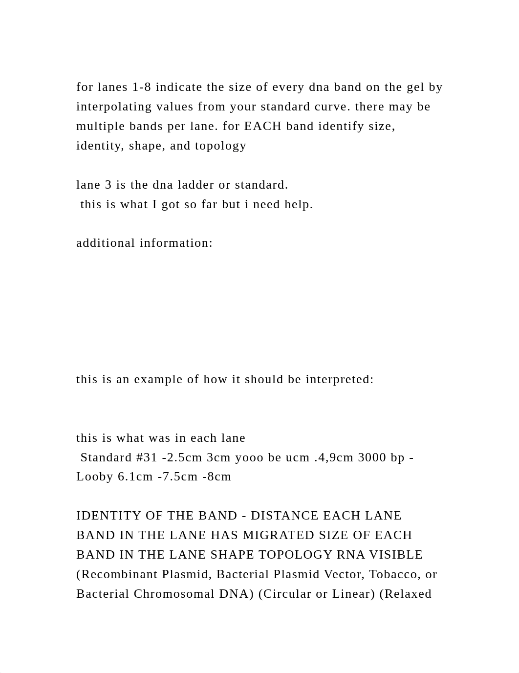 for lanes 1-8 indicate the size of every dna band on the gel by inte.docx_d4khsc3bo1x_page2