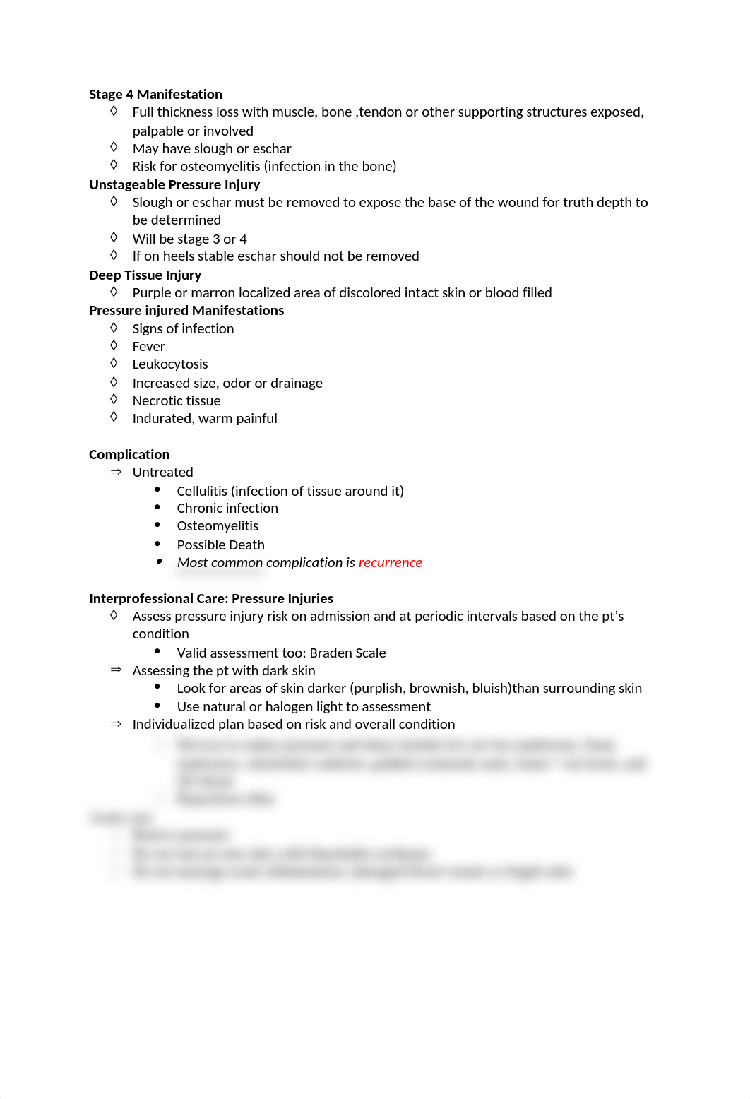 Pressure Injuries & HIV Notes Adult Health 1.docx_d4kle4akfg3_page1