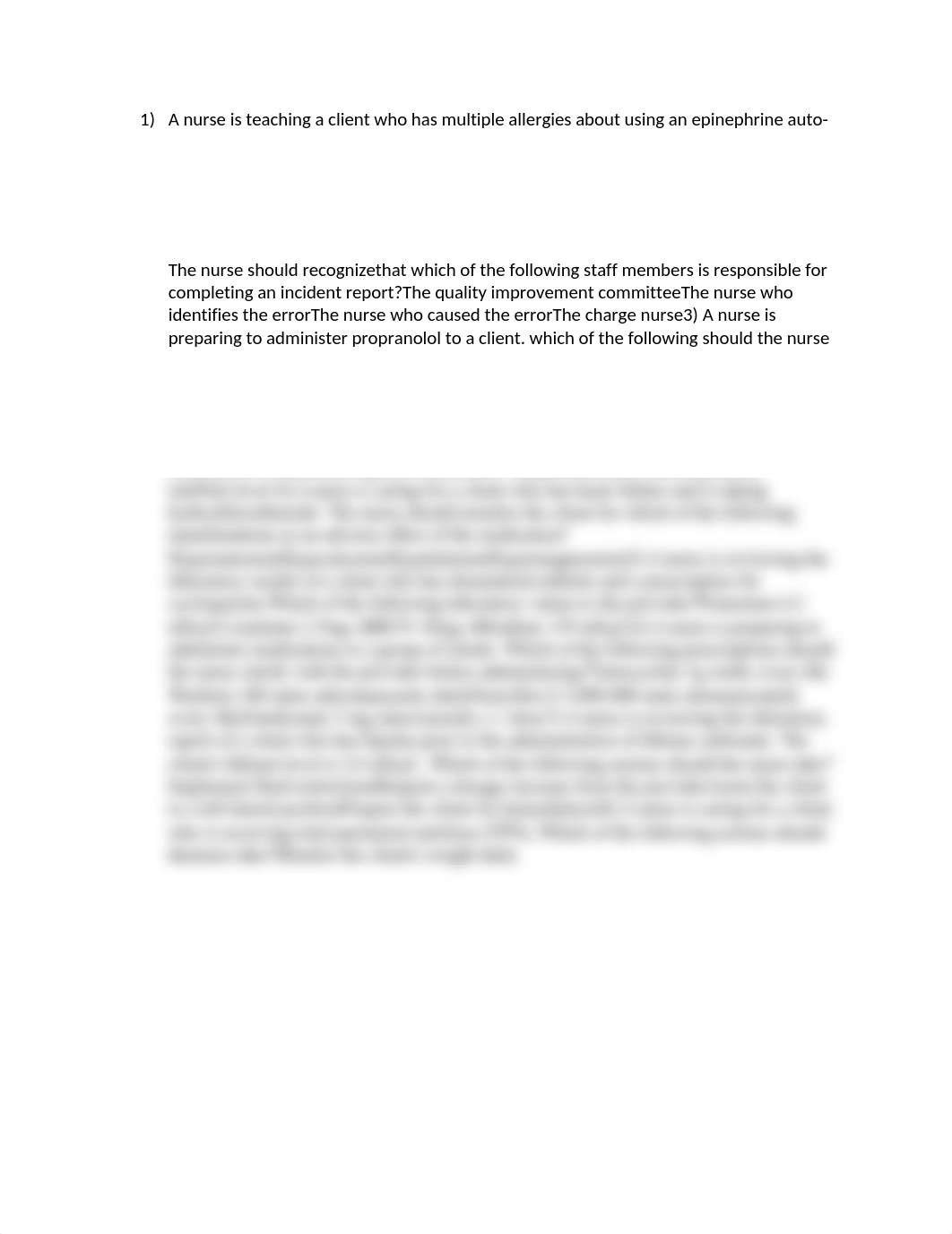 A  nurse is teaching a client who has multiple allergies about using an epinephrine auto.docx_d4kmb6n9yuv_page1