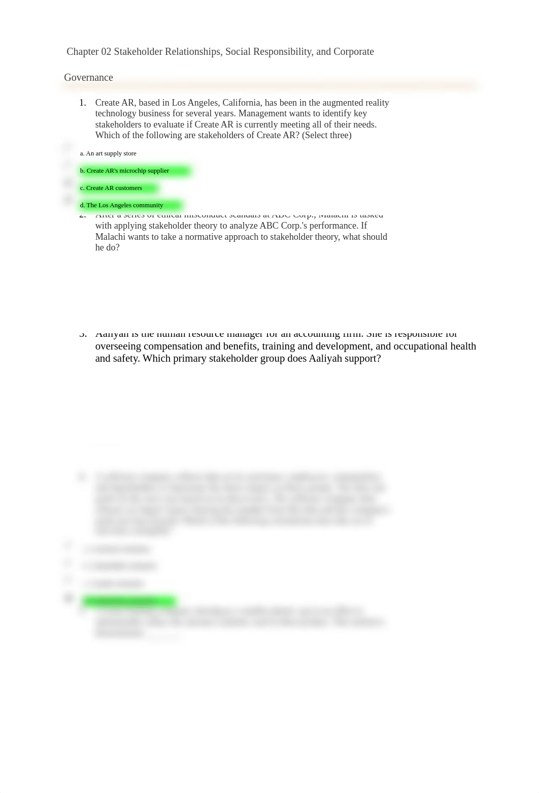 Chapter 02 Stakeholder Relationships, Social Responsibility, and Corporate Governance.docx_d4kp52rp8zj_page1