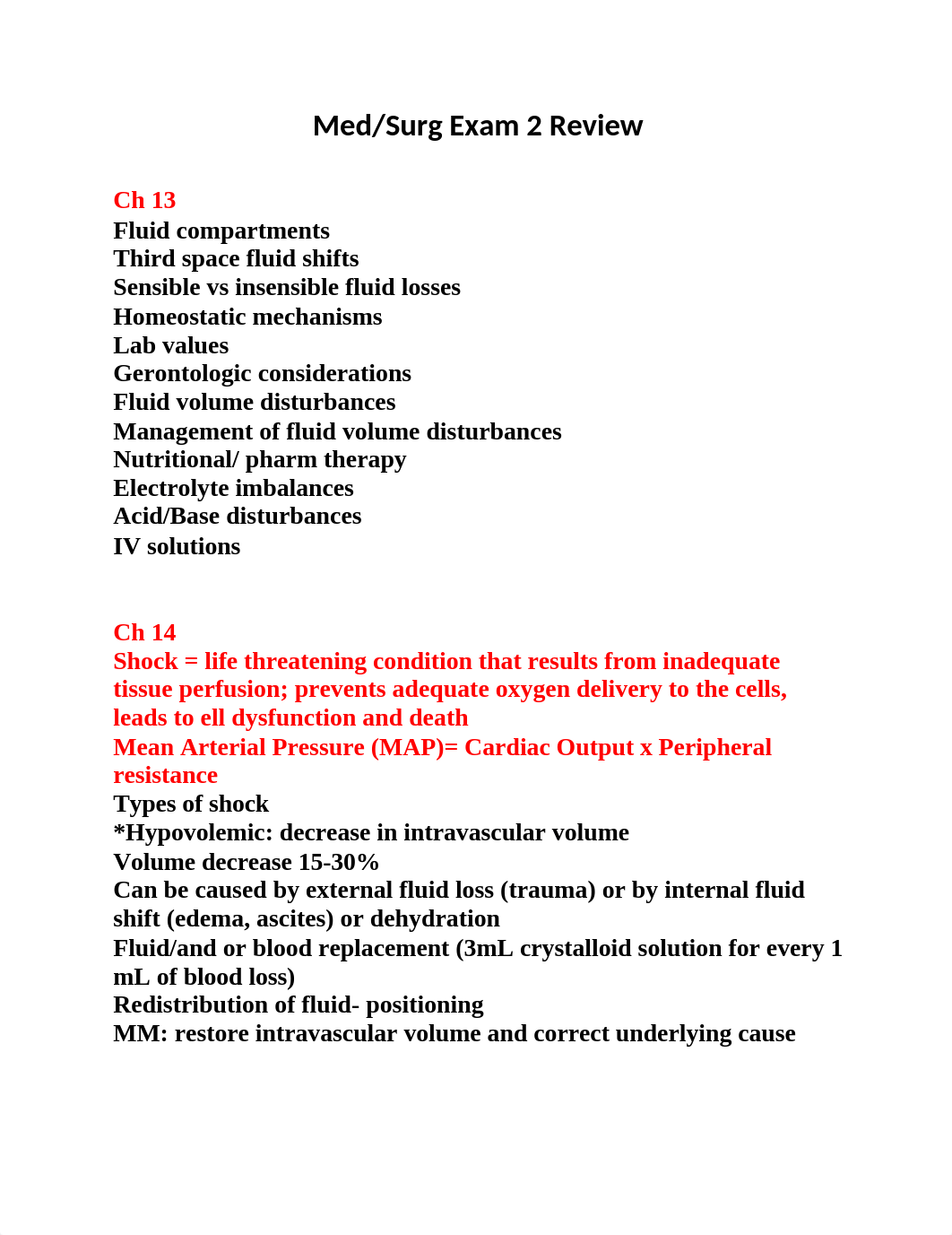 Med Surg 2  Exam review.docx_d4kzhohn17f_page1