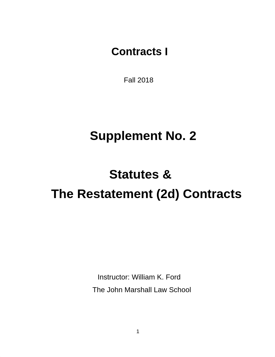 Contracts I (Fall 2018) - Restatement (2d) Contracts.pdf_d4l4kxt40vb_page1