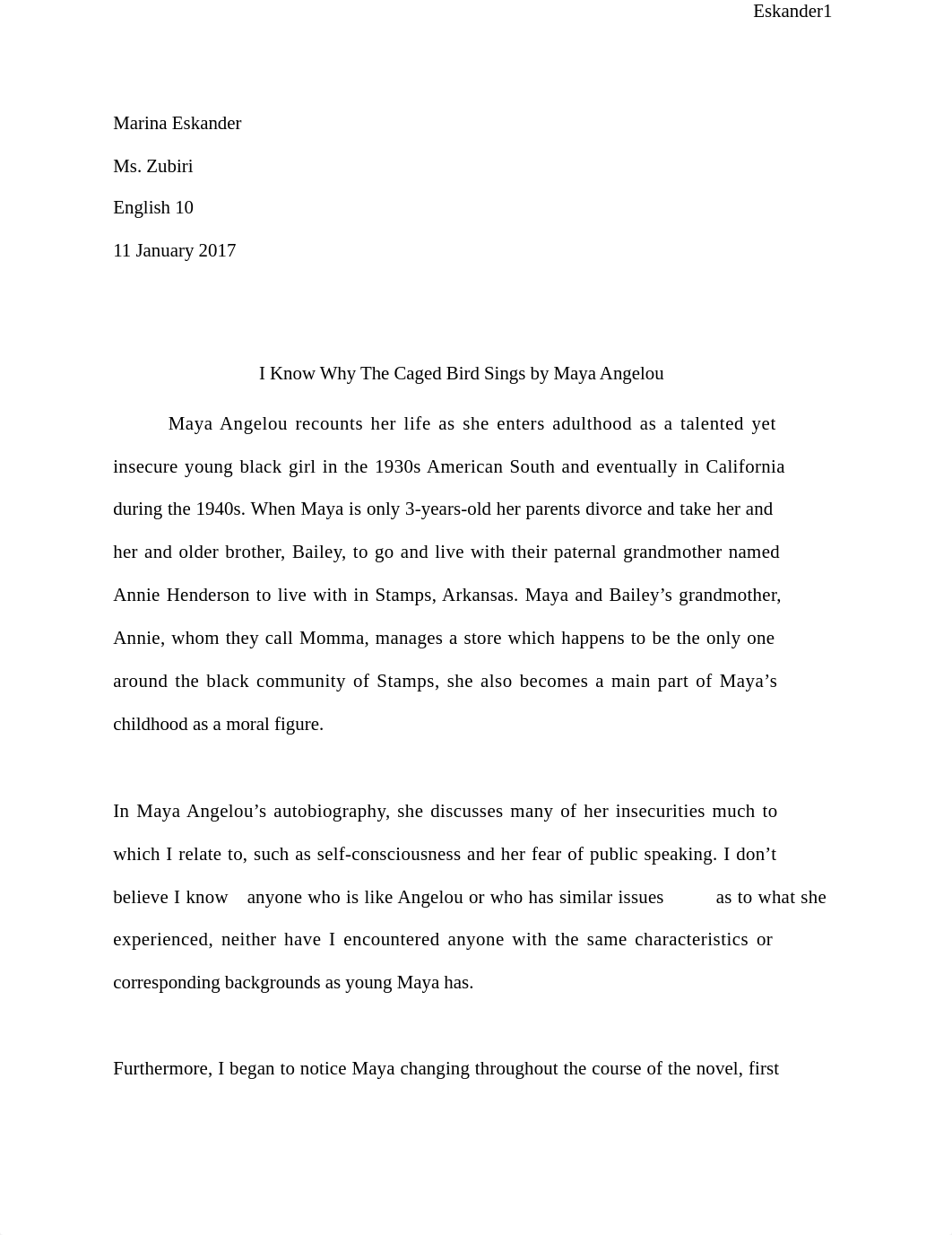 "I Know Why The Caged Bird Sings" Analysis  Essay_d4lc2tw1inc_page1