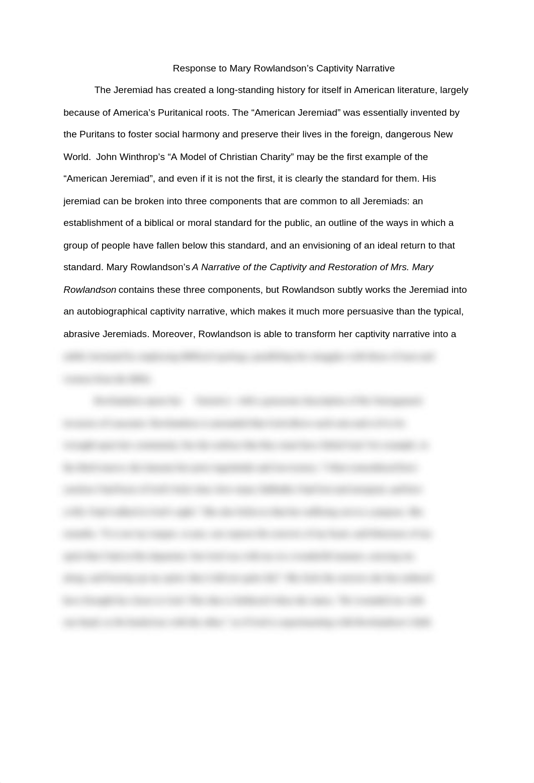 Mary Rowlandson's Captivity narrative Response Paper 09062010_d4lc46a2hcu_page1