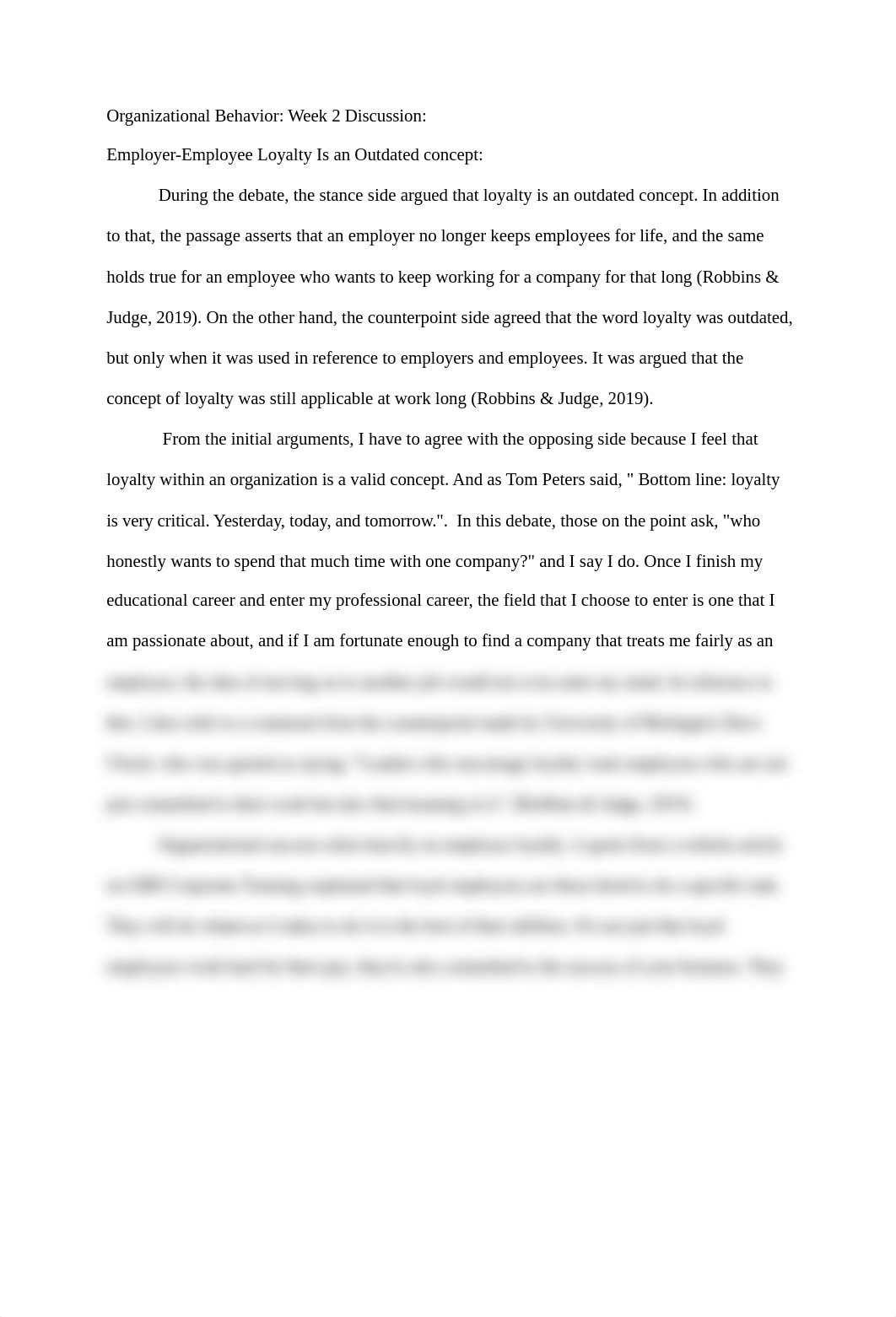 Week 2 Discussion Employer-Employee Loyalty.docx_d4lh66hjb5f_page1