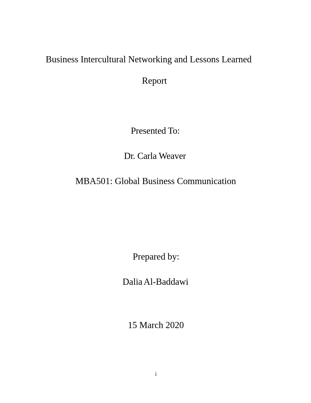 Business Intercultural Networking and Lessons Learned report.docx_d4lyyb450vy_page1