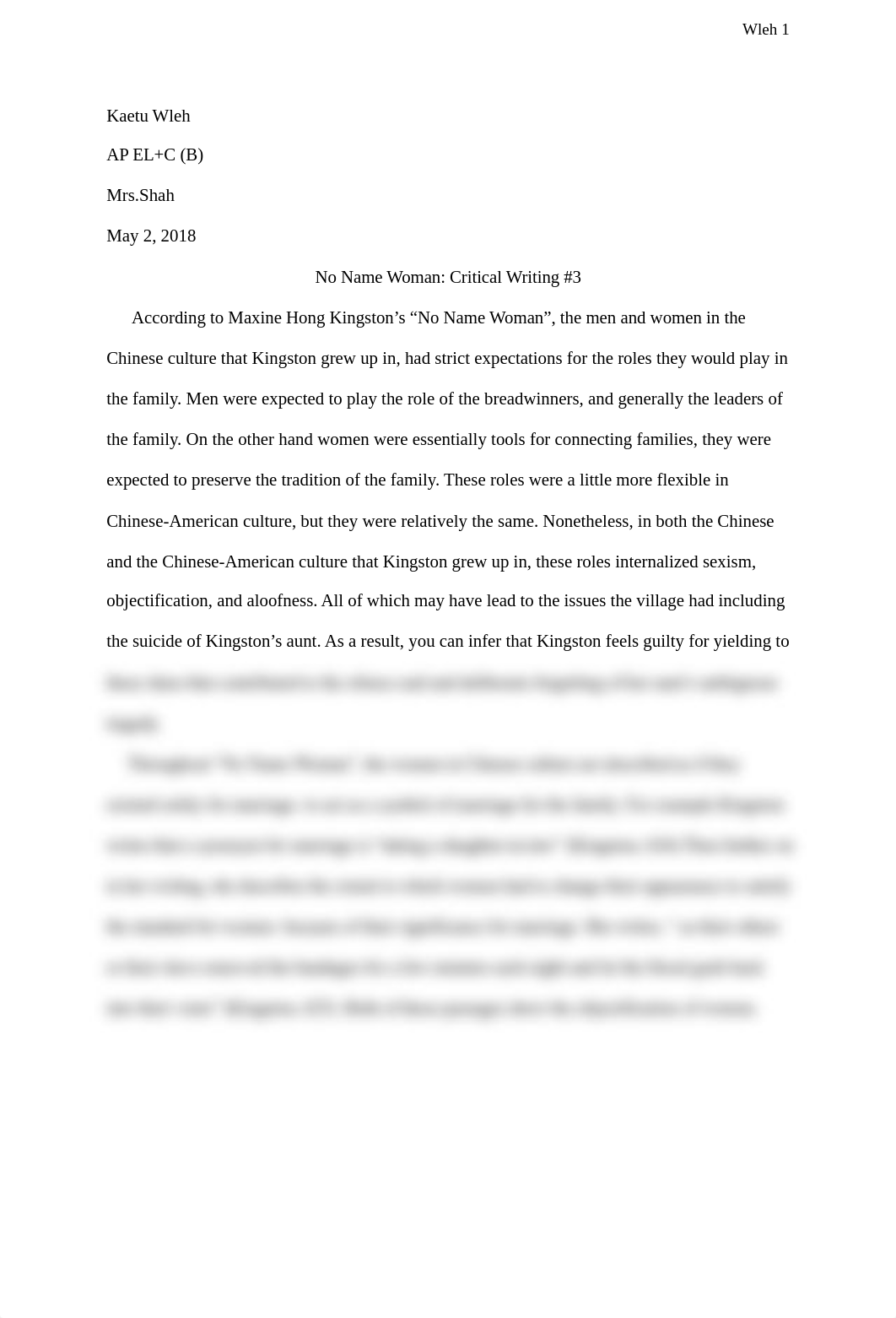 No Name Woman Critical Writing_d4mdl49qlcr_page1