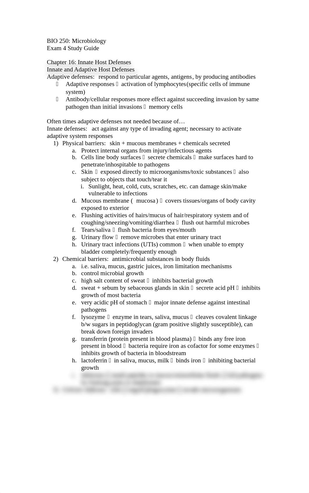 BIO 250 Exam 4 Study Guide_d4nbeovx21h_page1