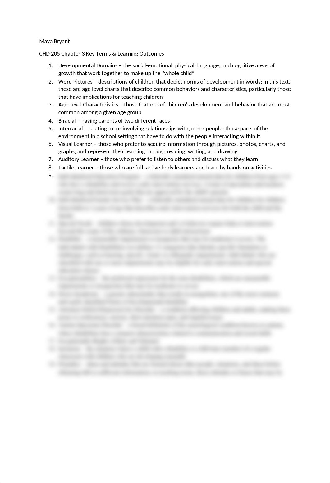 CHD 205 Chapter 3 Key Terms & Learning Outcomes .docx_d4ng75qjdvv_page1