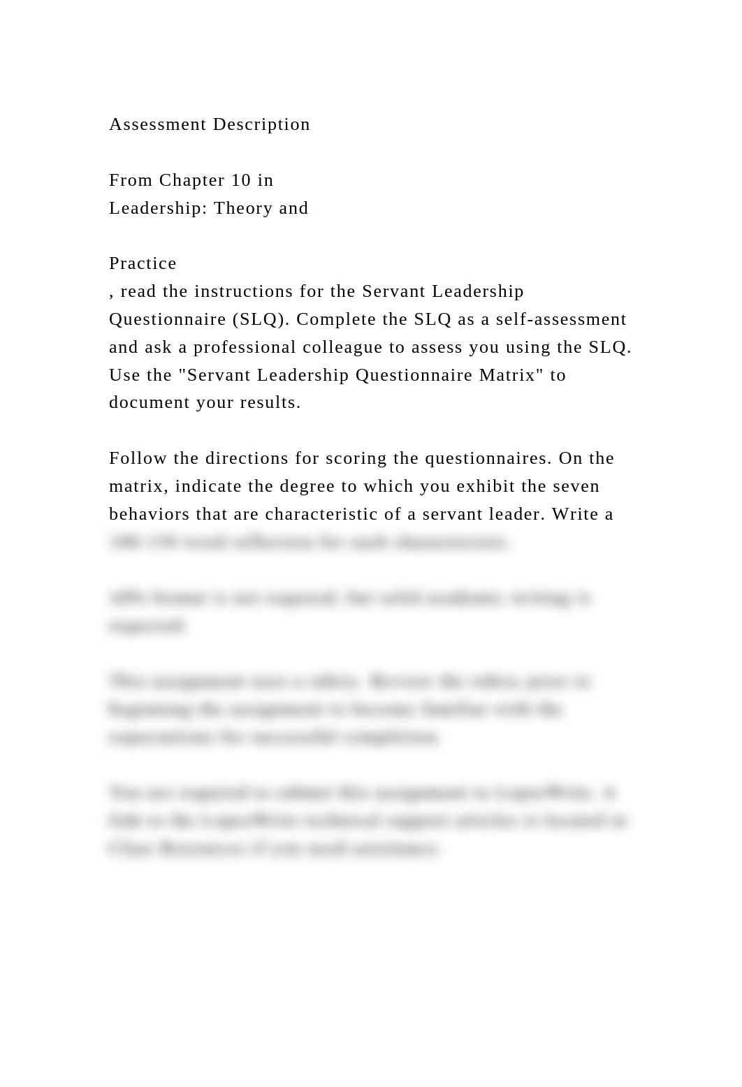 Assessment DescriptionFrom Chapter 10 in Leadership Theory an.docx_d4ngh3m789y_page2