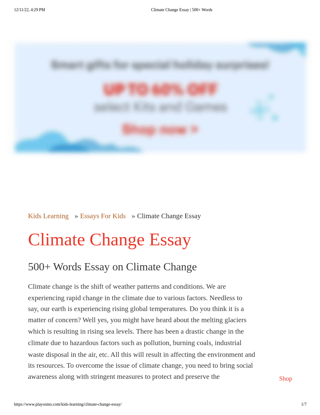 Climate Change Essay _ 500+ Words.pdf_d4nm95a3jol_page1