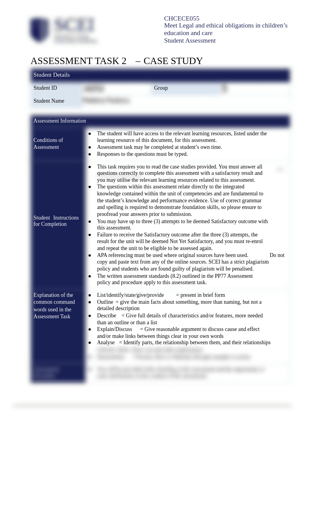 CHCECE055_Student Assessment Task 2 - Case Study.pdf_d4nsctlec0b_page1