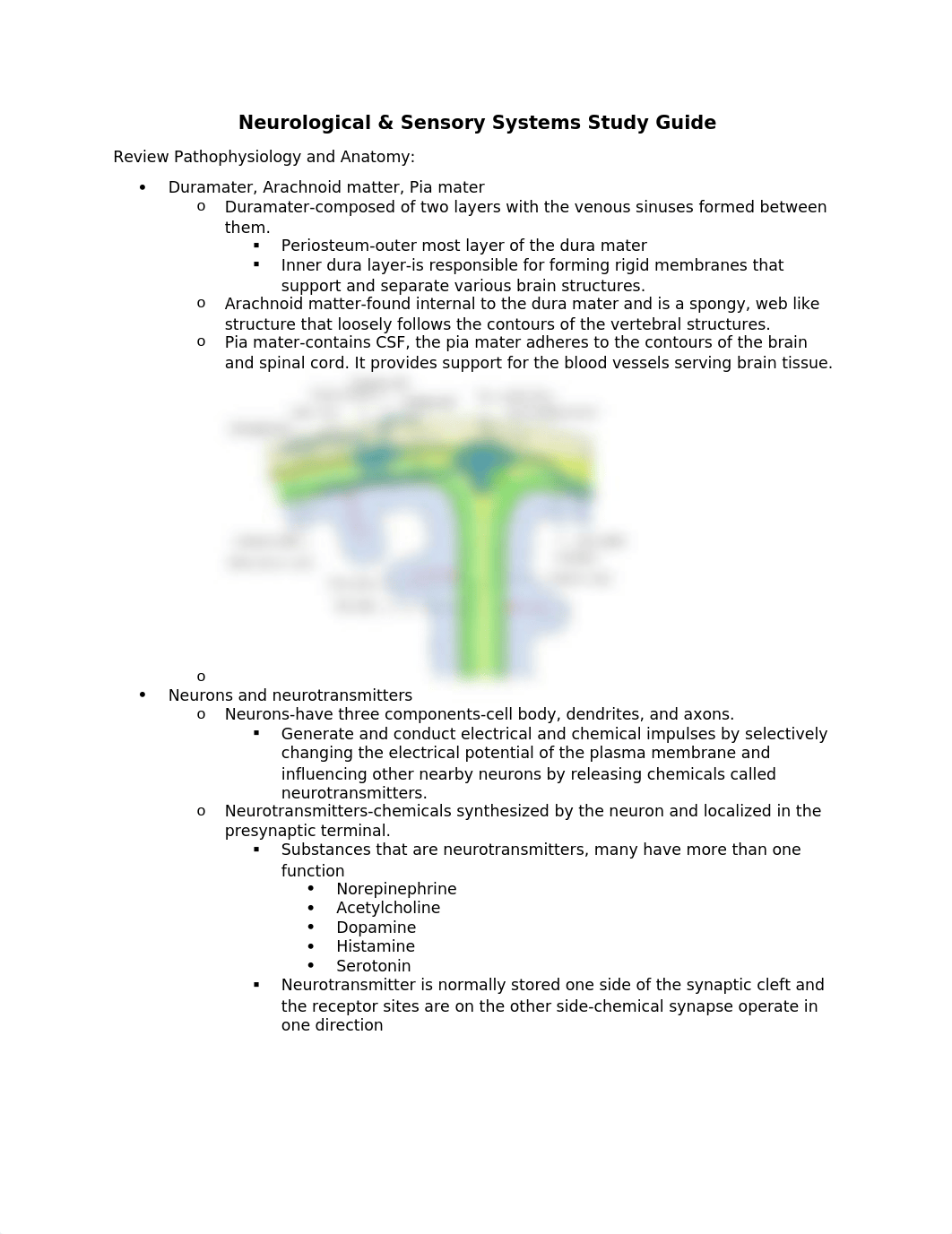 Neurological & Sensory Systems Study Guide.docx_d4ny6ivww0v_page1