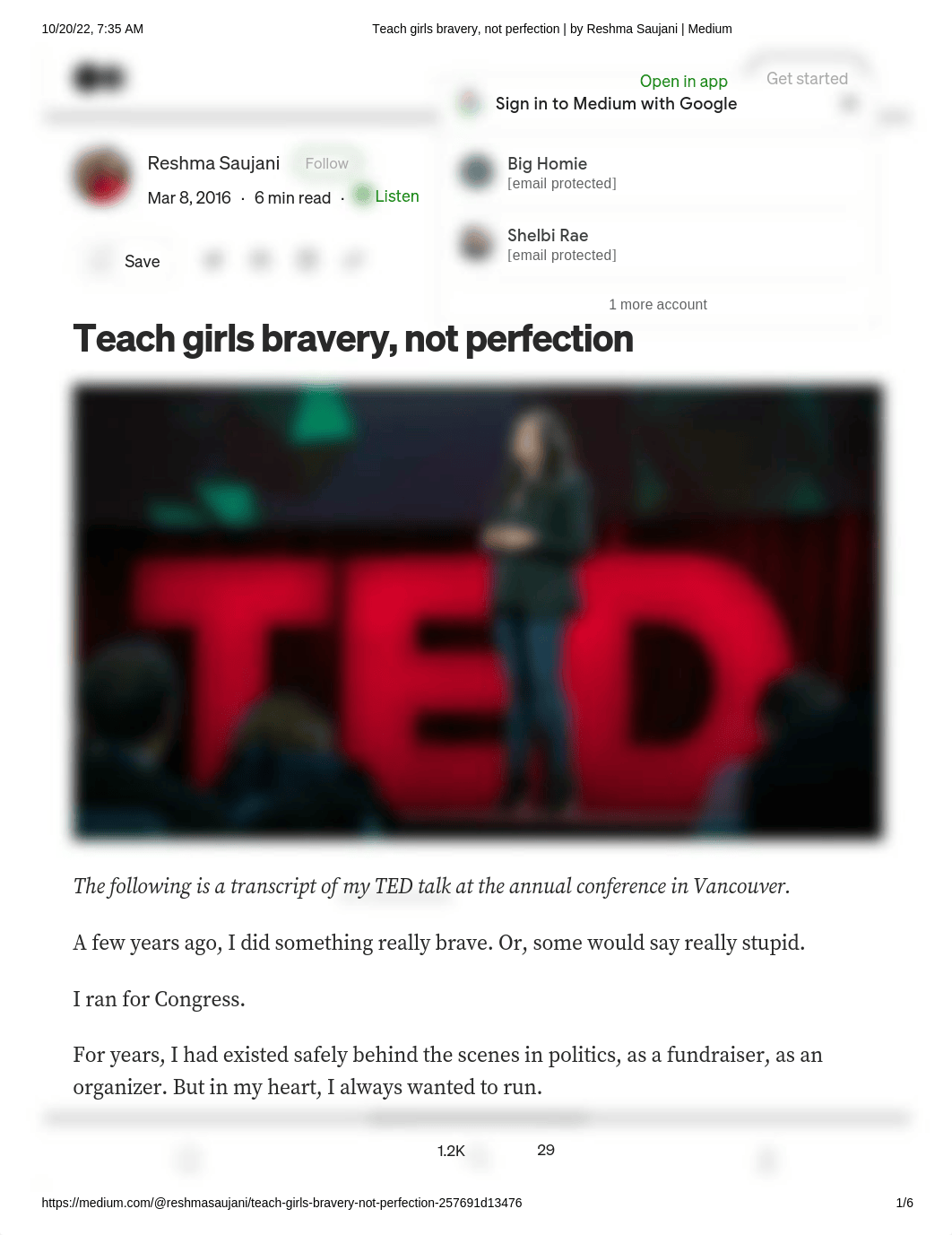 Teach girls bravery, not perfection _ by Reshma Saujani _ Medium.pdf_d4o22f9kdvv_page1