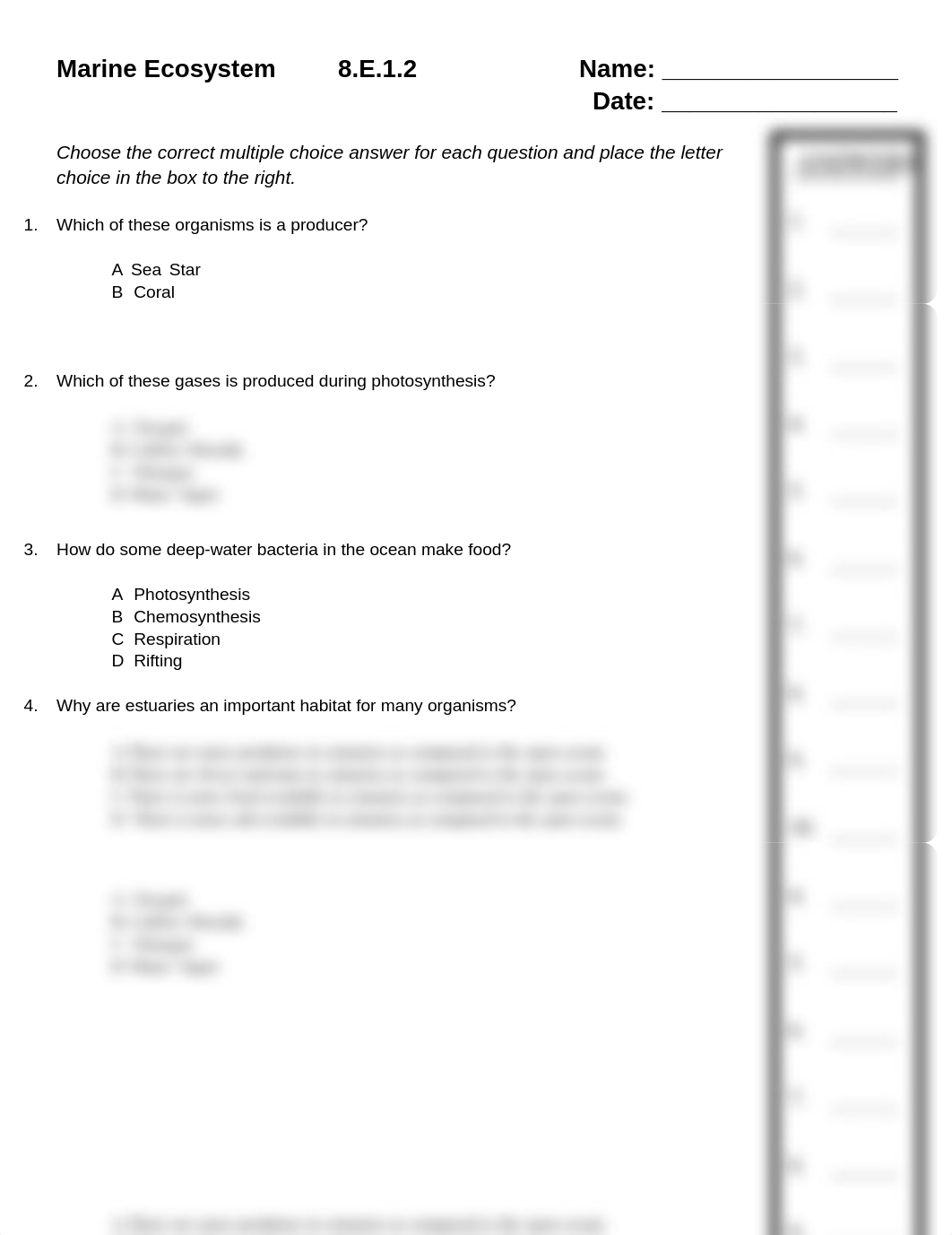 8.E.1.2 Marine Ecosystem Quiz with ANSWERS.pdf_d4o5lgpswwc_page1