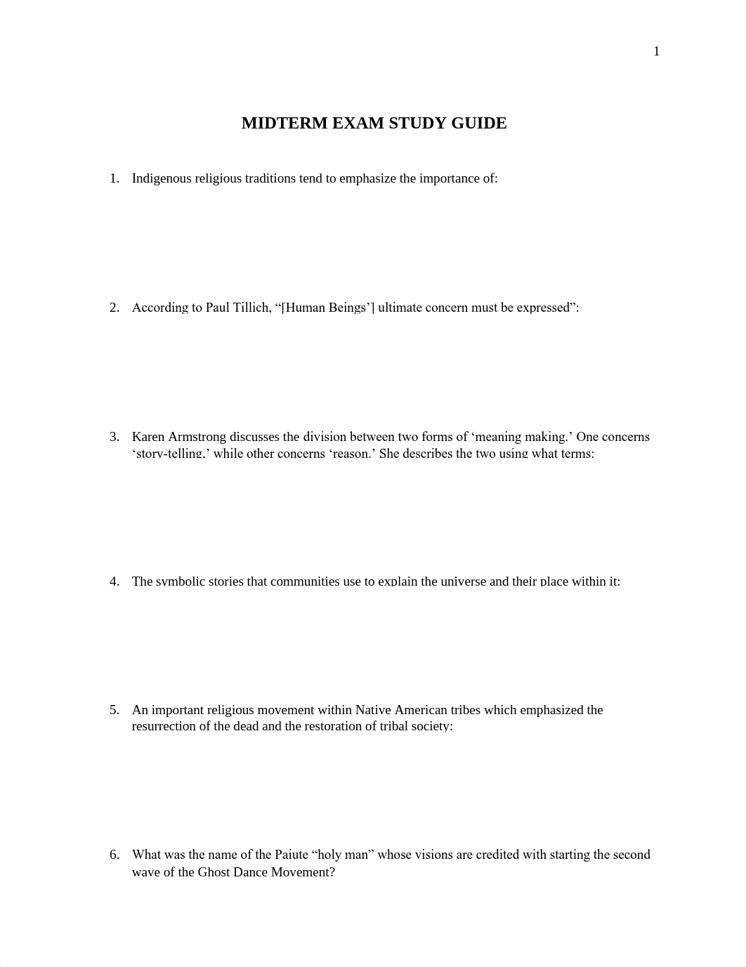 World Religion - Midterm Handout_d4odv3nn6r2_page1