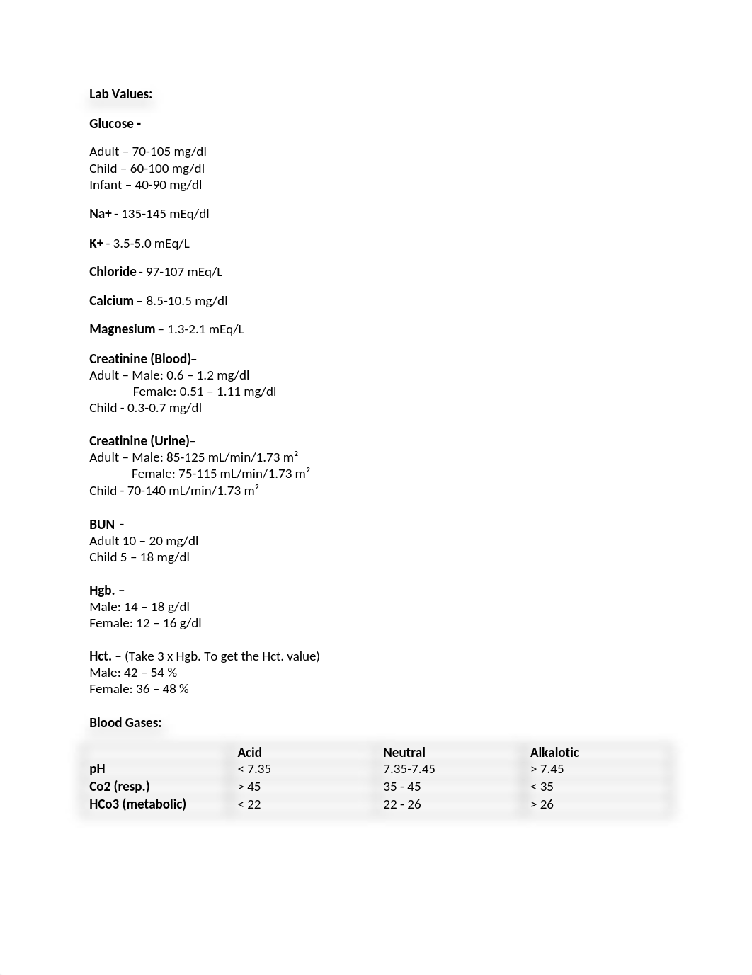 Lab Values - Electrolyte and Blood Gas Values.docx_d4oj8wjmav7_page1