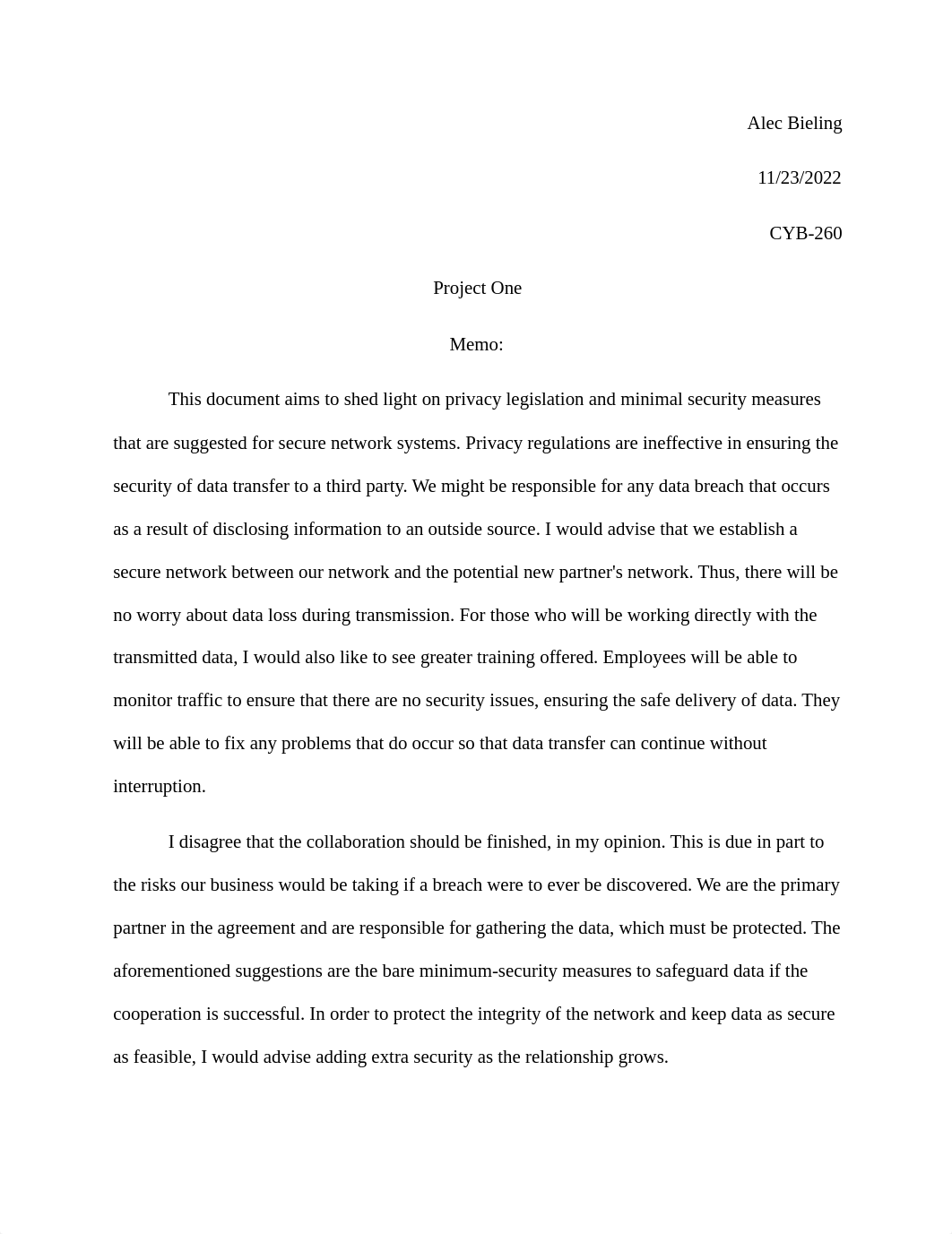 CYB 260 Project One Submission Privacy Perspective.docx_d4p76bkckd3_page1