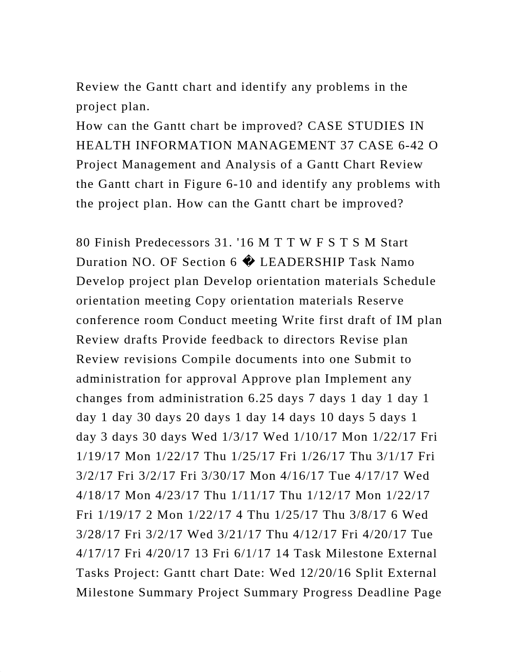 Review the Gantt chart and identify any problems in the project plan.docx_d4pcs435zve_page2