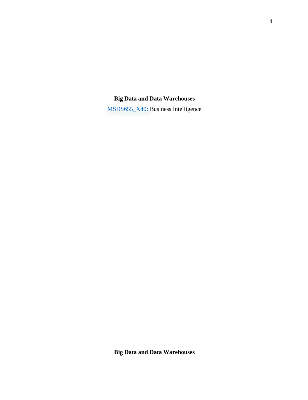 MSDS655 X40 Big Data and Data Warehouses.docx_d4pdko52bd1_page1