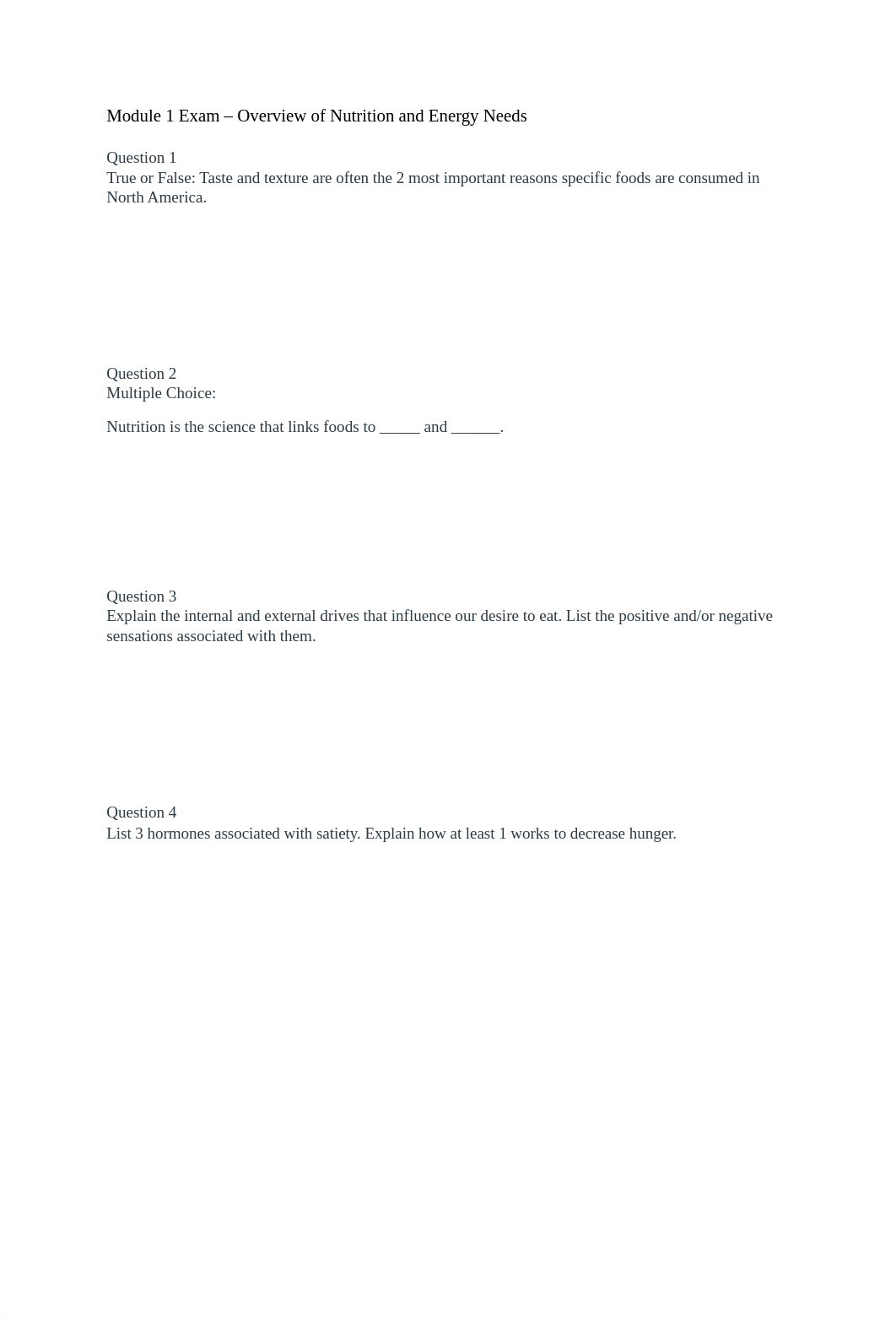 Module 1 Exam - Overview of Nutrition and Energy Needs.docx_d4pgk626bhj_page1