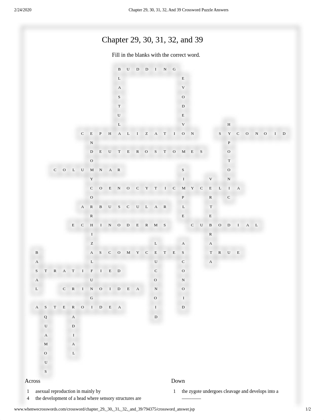 Chapter 29, 30, 31, 32, And 39 Crossword Puzzle Answers.pdf_d4pi2hq93fu_page1