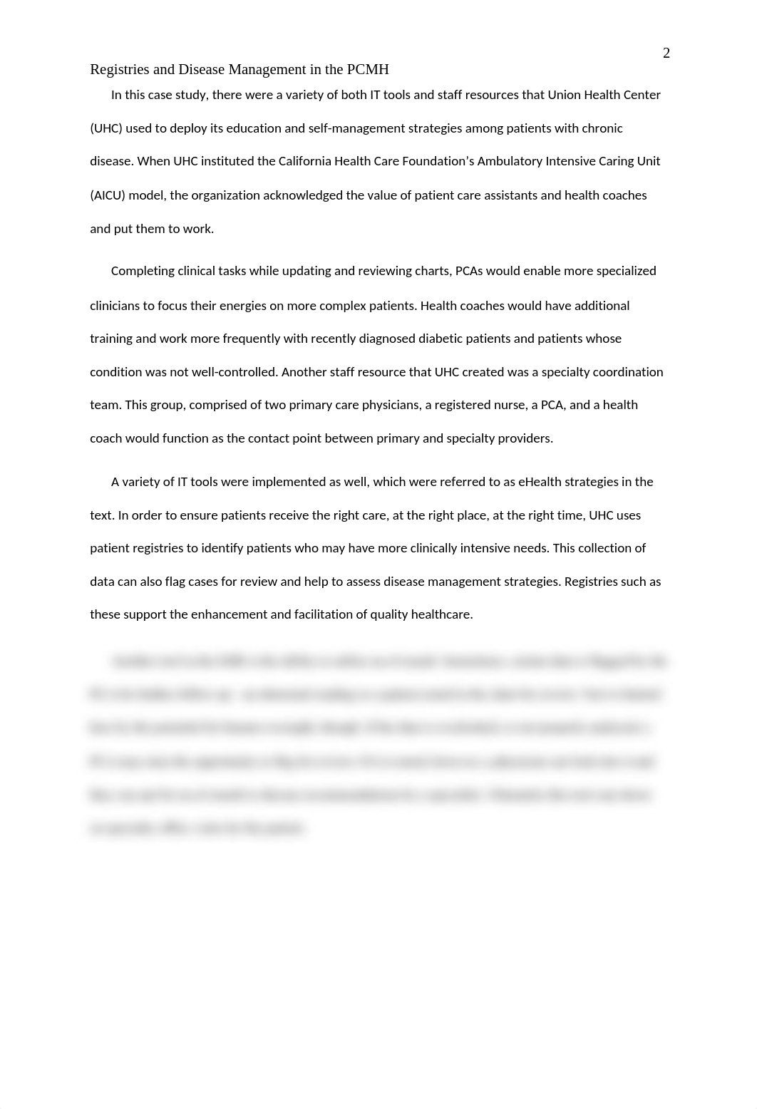 Health IT Leadership Case Study 2 Registries and Disease Management in the PCMH.docx_d4picnpfqp4_page2