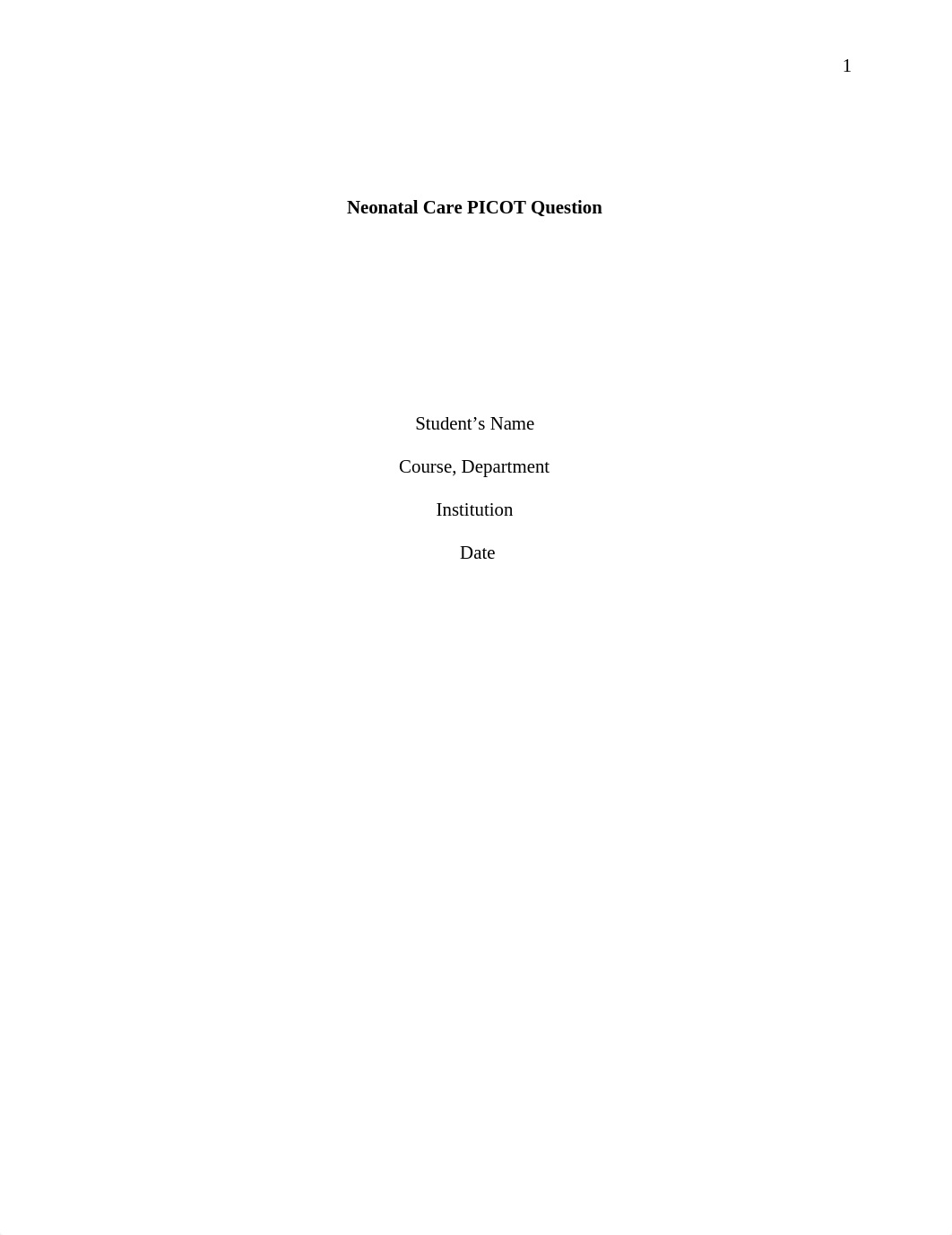 Neonatal Care PICOT Question .edited.docx_d4pig4umcmx_page1
