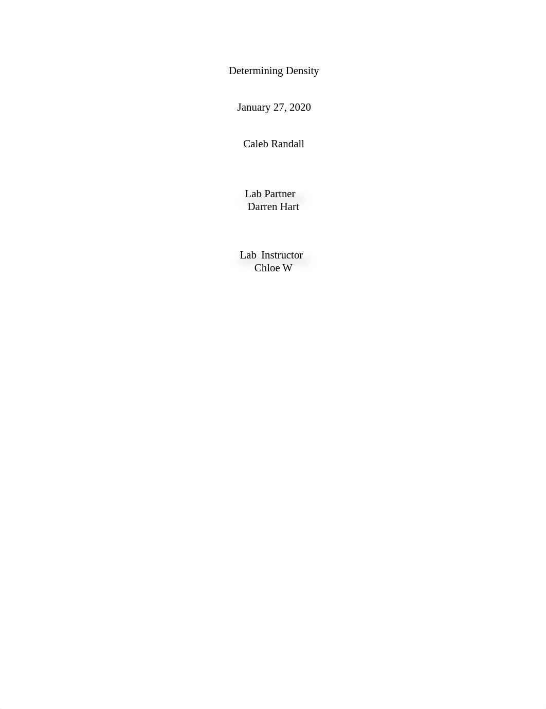 Experiment 1 Determining Density Lab Report Template_d4plkxh3x66_page1