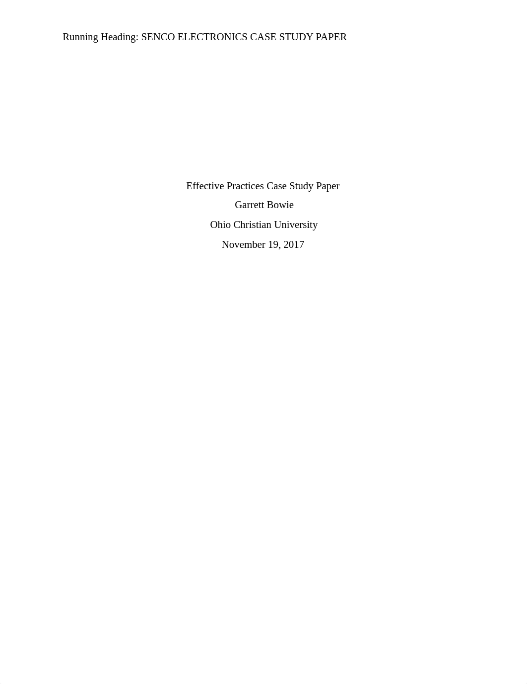 Logistics Management Week 1 SENCO Electronics Effective Practices Case Study.docx_d4qcal221aq_page1