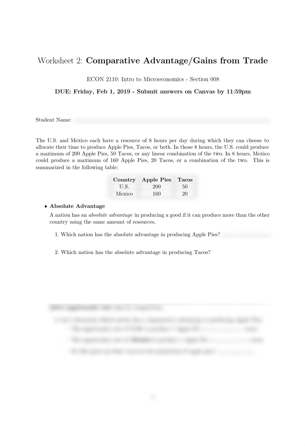 Worksheet 2 - Comparative Advantage.pdf_d4qmjz2frn8_page1