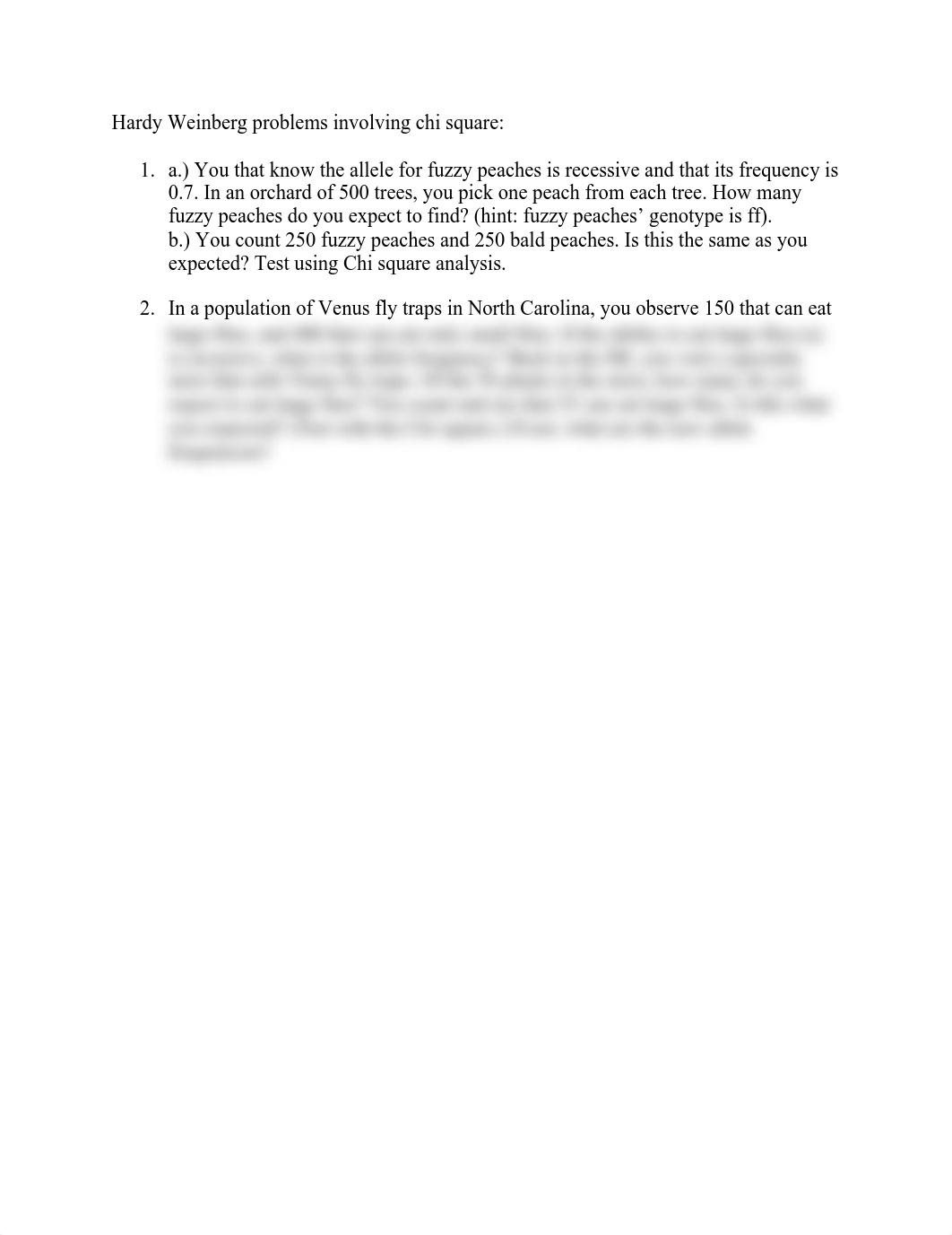 Hardy Weinberg_chi square practice sheet.pdf_d4qokp25gv3_page1