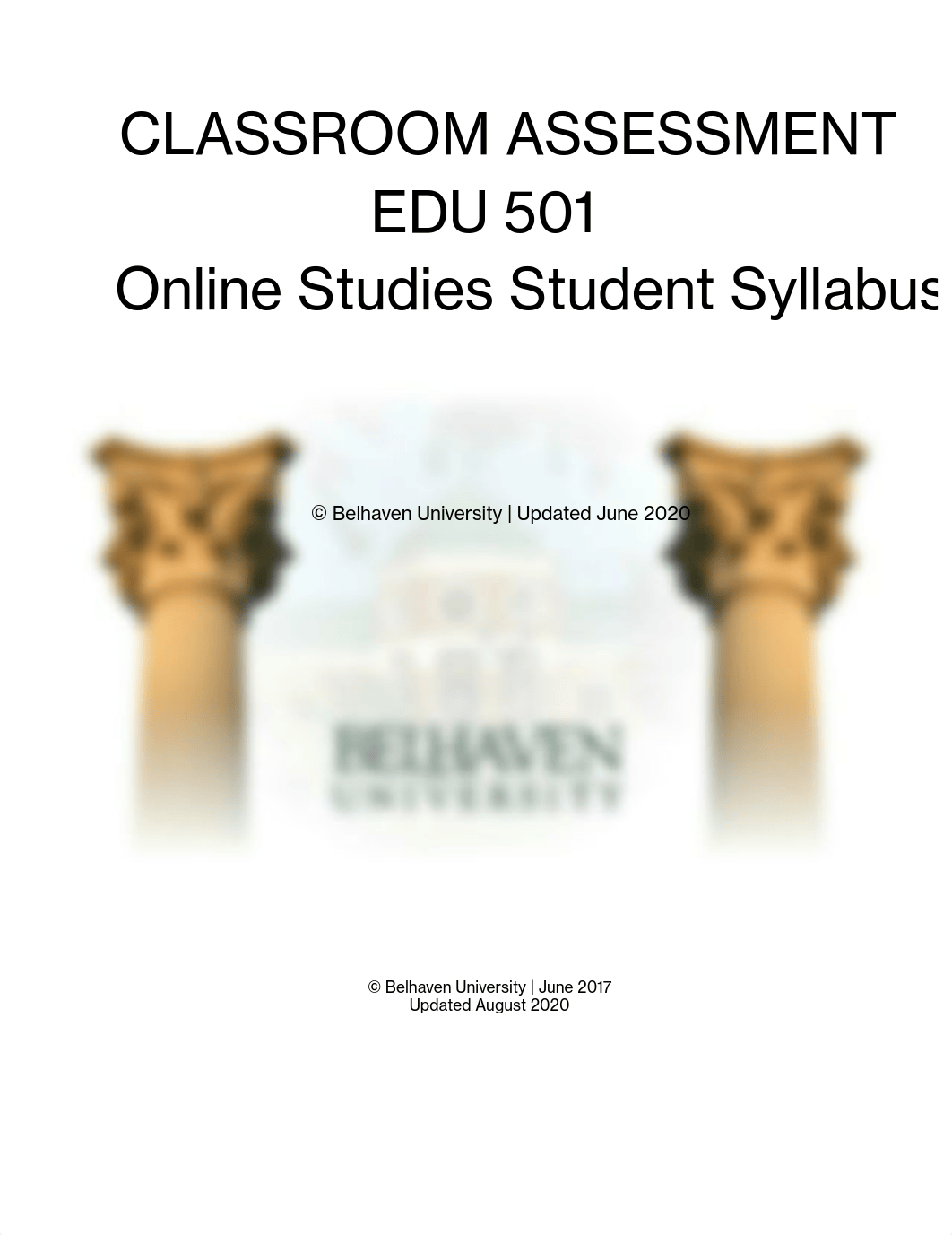 EDU501 Online Studies Student Syllabus.pdf_d4r3v5v53yb_page1