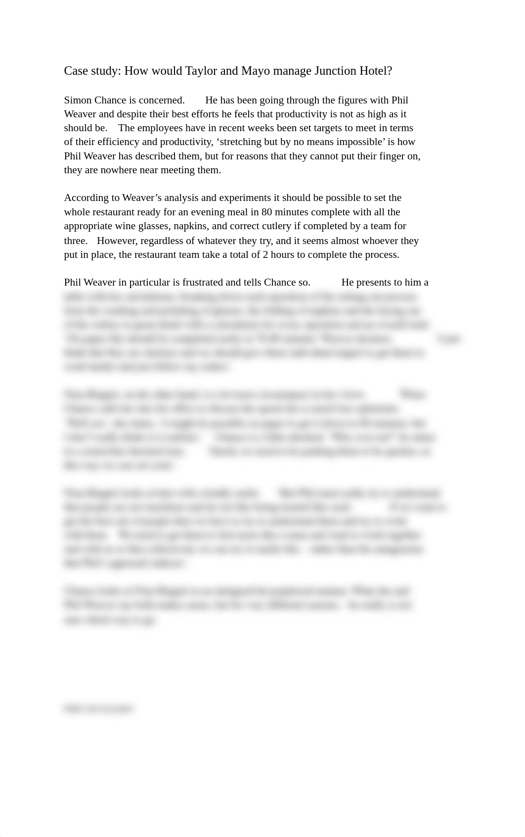 week 6 activity 2 Case study how would taylor and mayo manage the junction hotel.docx_d4rawhg34fg_page1