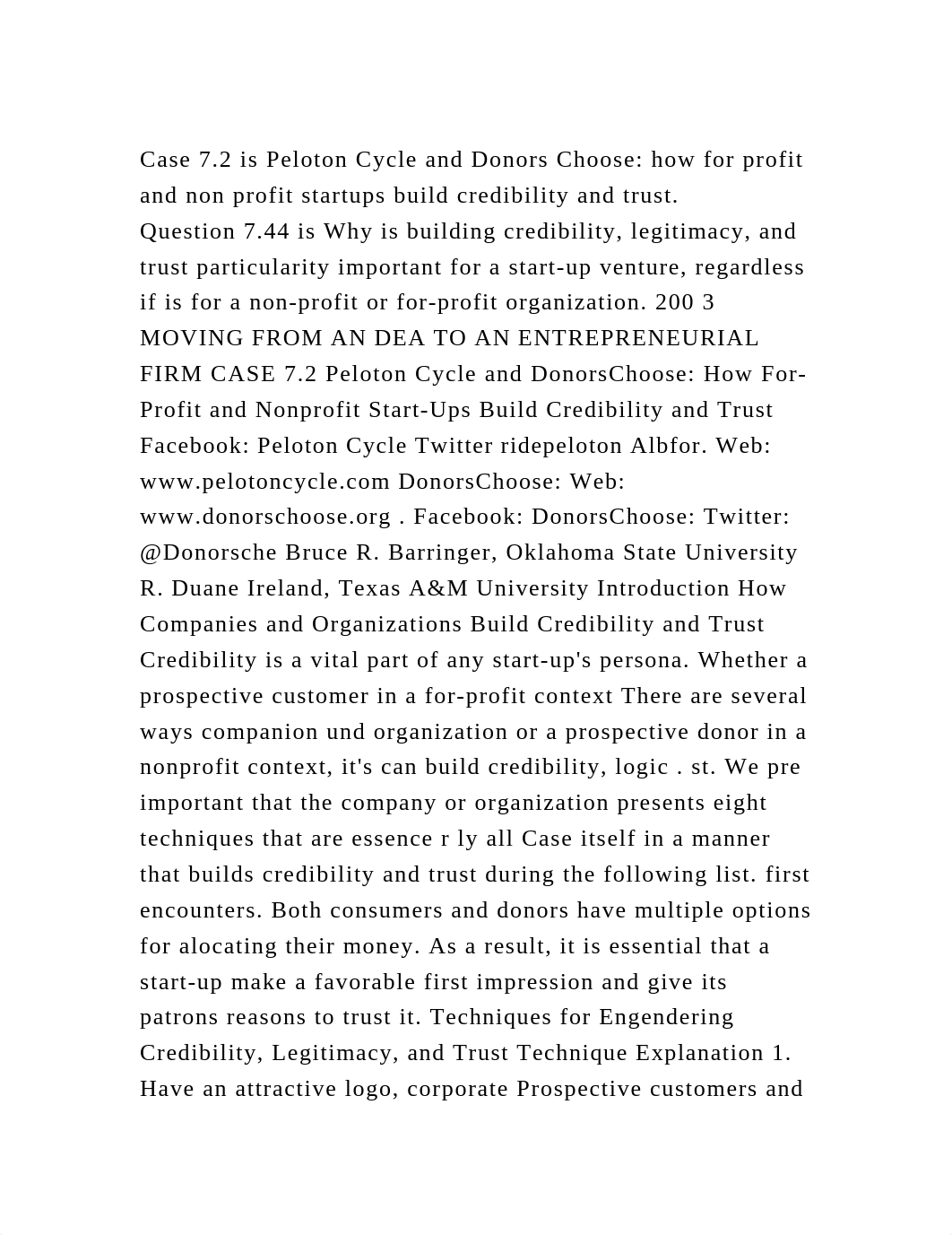 Case 7.2 is Peloton Cycle and Donors Choose how for profit and non .docx_d4rd18hyfx3_page2