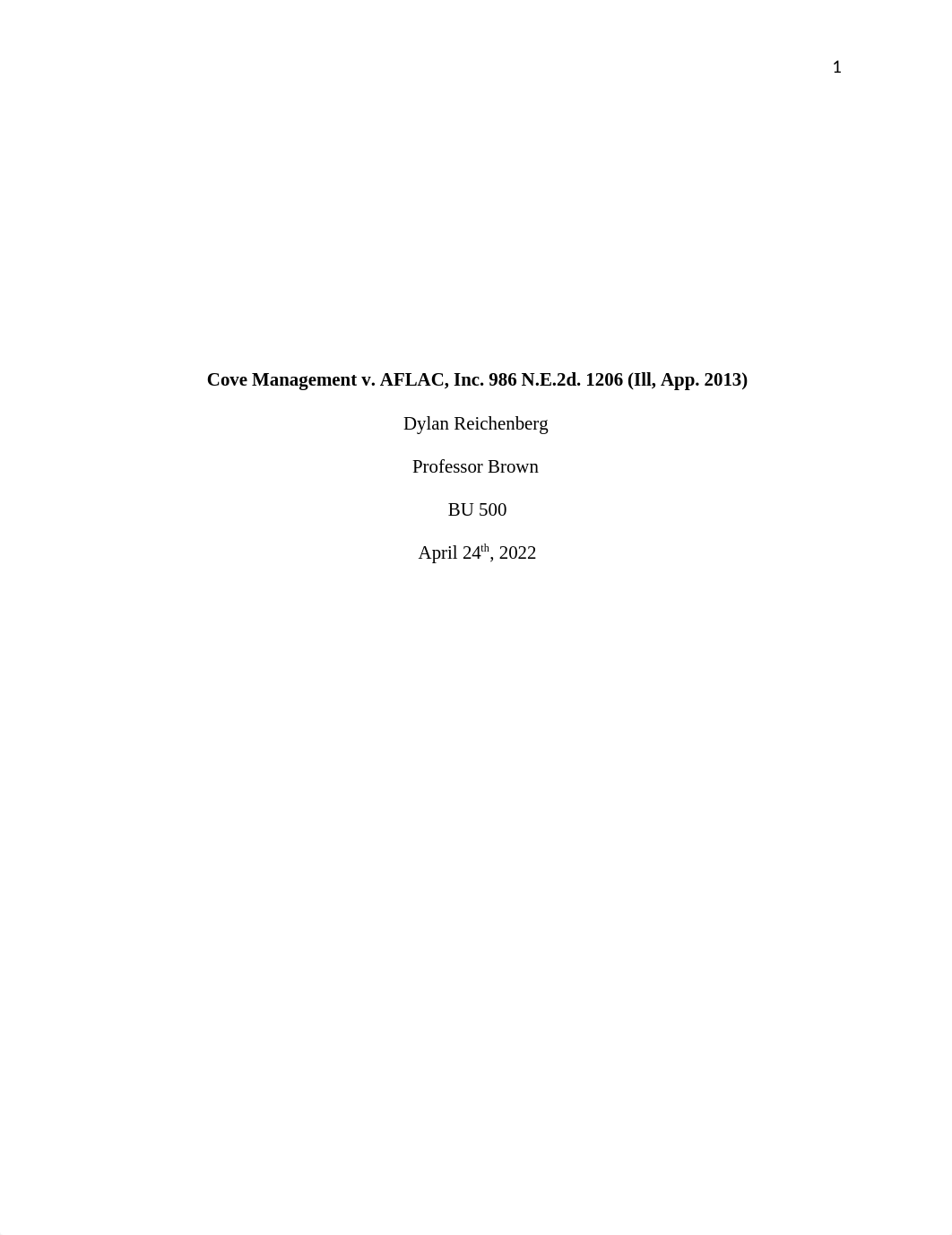 Cove mang v. AFLAC week 6 .docx_d4rslfm35tw_page1