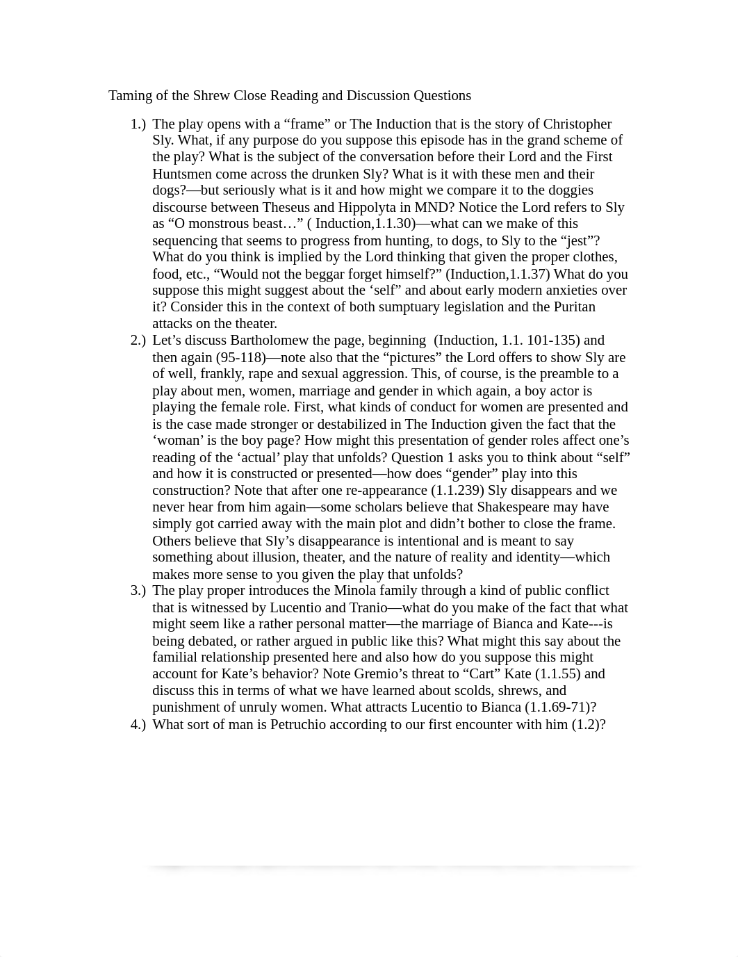 Taming of the Shrew Close Reading and Discussion Questions.docx_d4s6dtfg6jw_page1