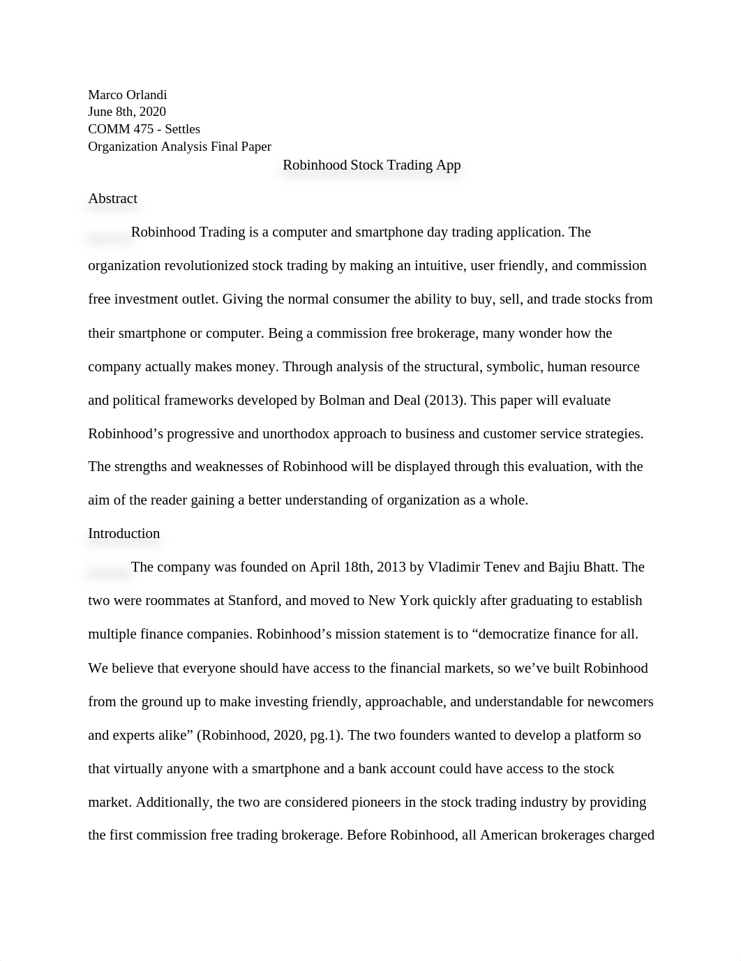 COMM 475 - Organization Analysis Final Paper - ROBINHOOD.docx_d4s6jatk80t_page1