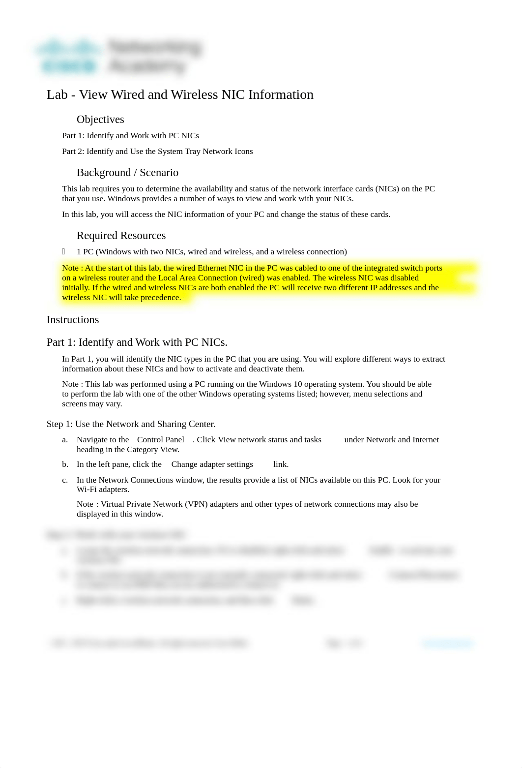 4.6.6 Lab - View Wired and Wireless NIC Information.docx_d4sr8gpukcl_page1