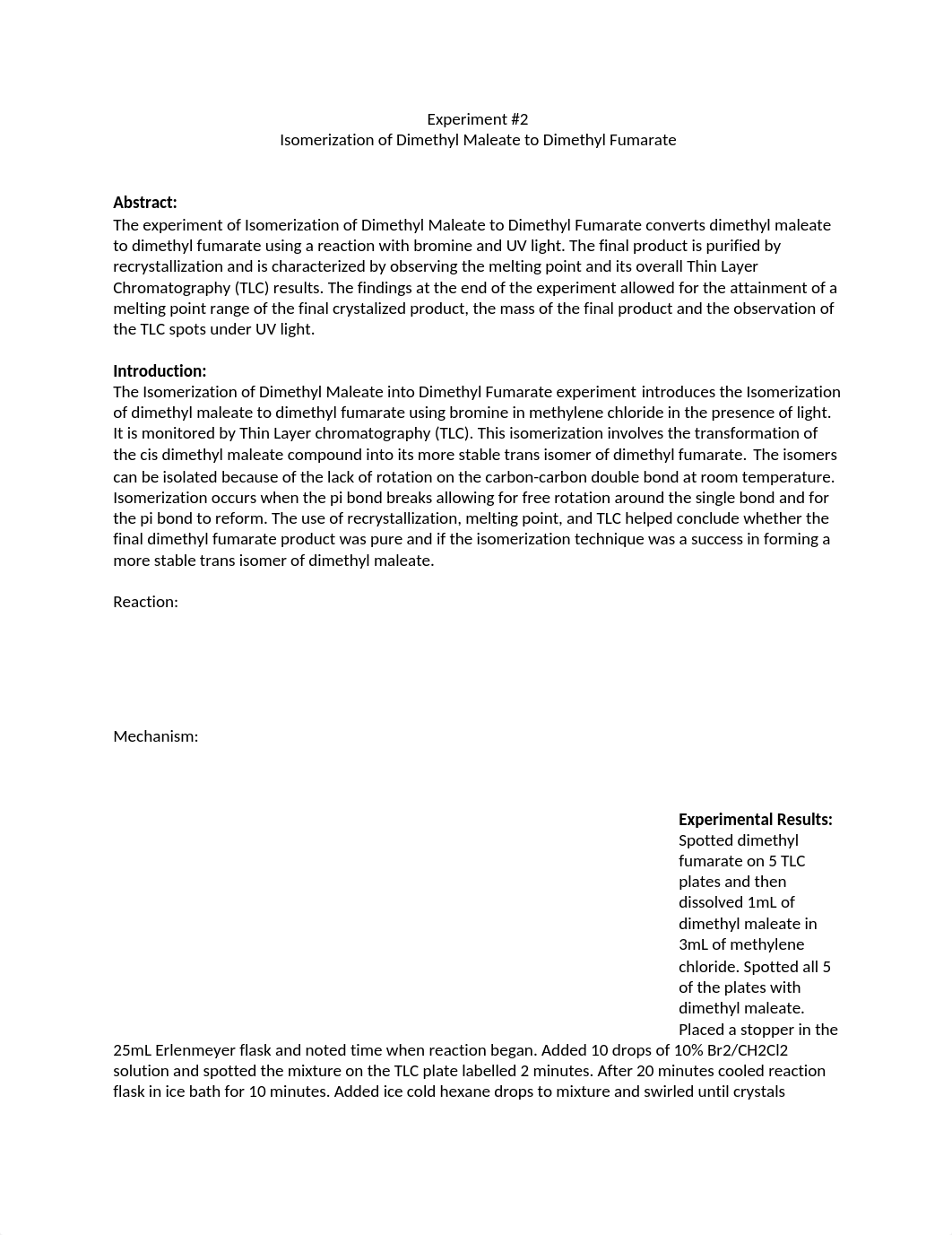 orgo 2 isomerization lab report 2019.docx_d4sxoajdn7t_page1