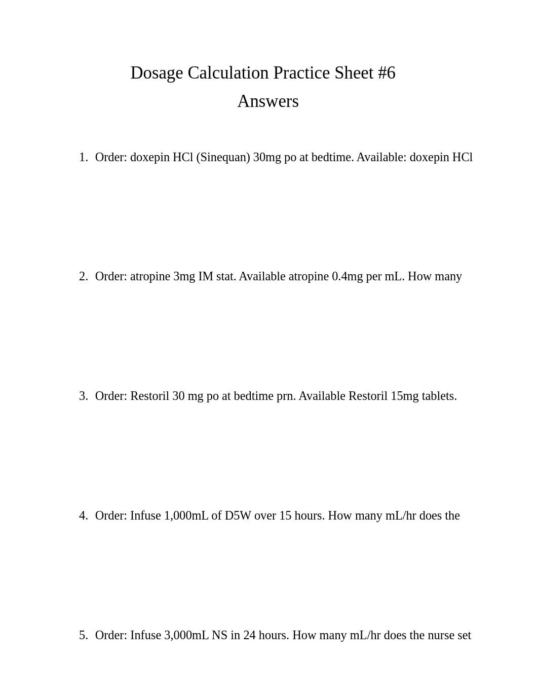 Dosage Calculation Practice Sheet #6 Answers.docx_d4t8dt9oetj_page1