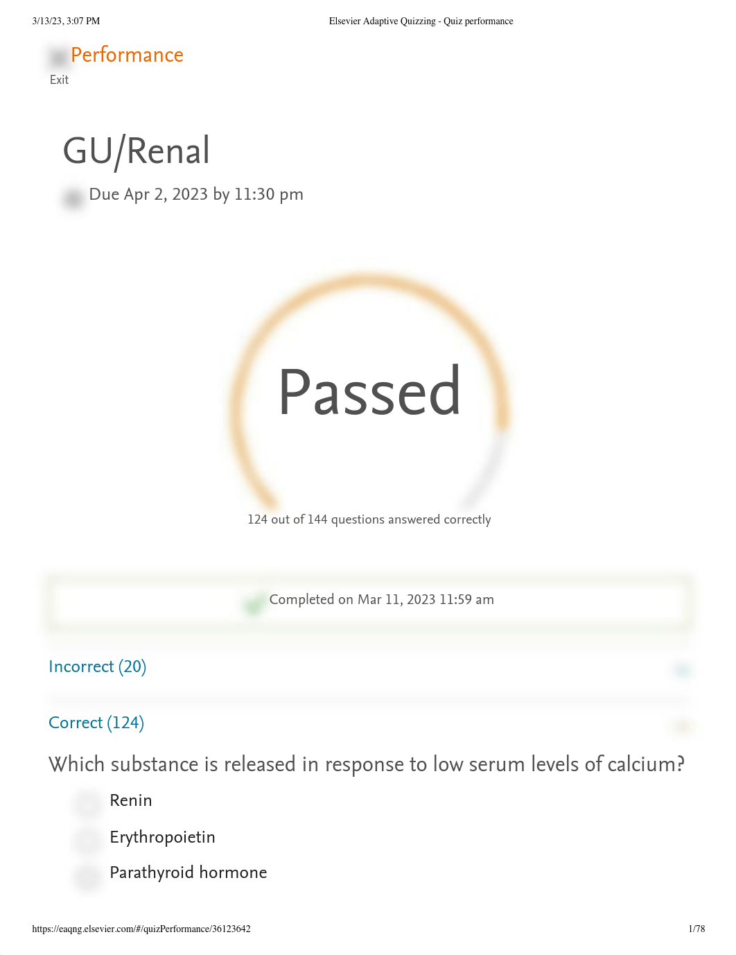 Elsevier Adaptive Quizzing - Quiz performance.pdf_d4t9miv3mab_page1