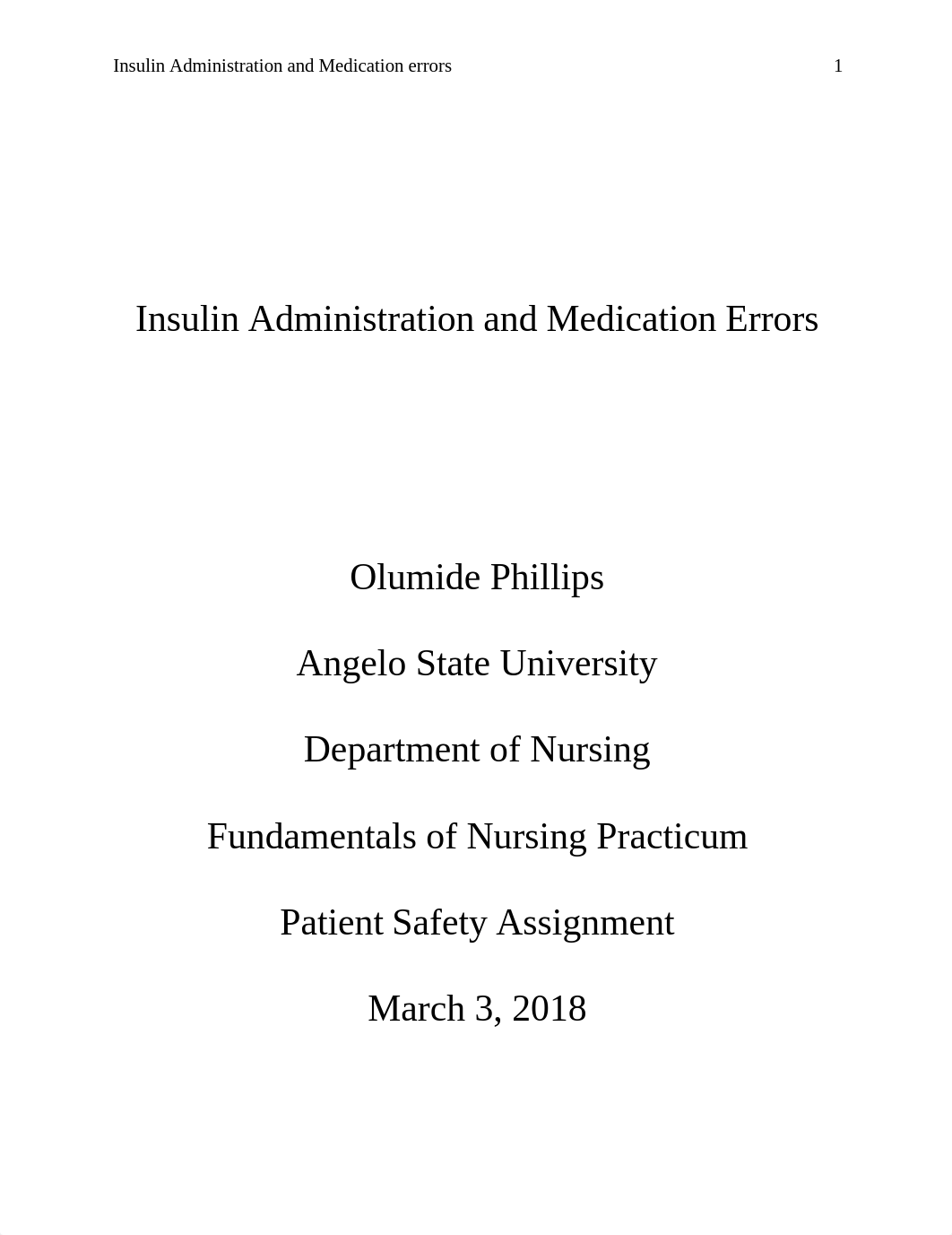 Patient Safety - Insulin Administration and Medication Errors.docx_d4tqe5ru1if_page1