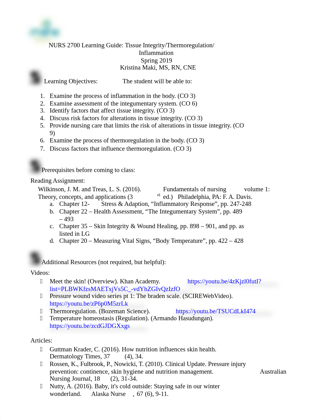 SP19 LEARNING GUIDE- Tissue Intergrity - Thermoregulation (1).docx_d4tsi6nlgi5_page1