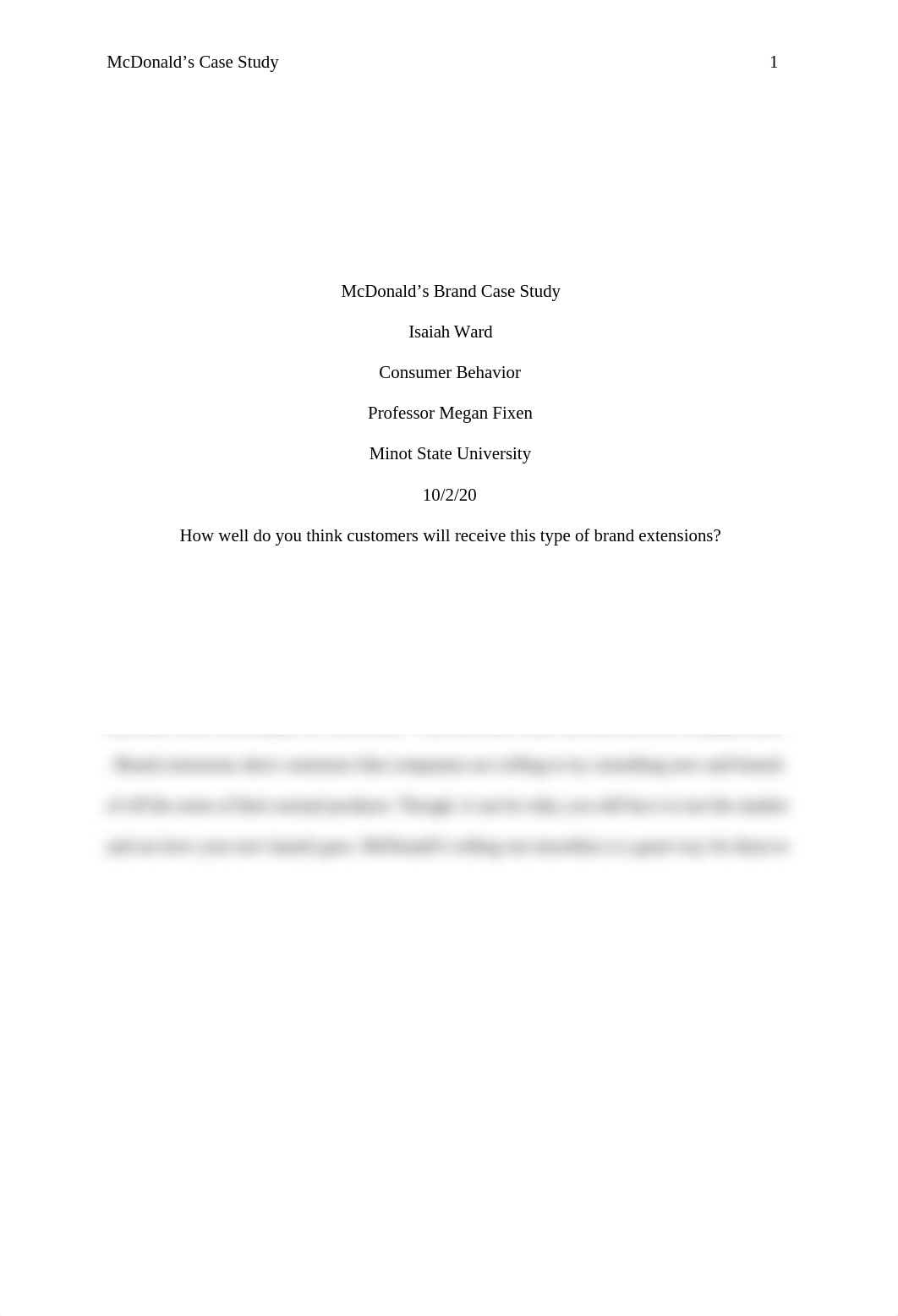 McDonalds Brand Case Study Isaiah Ward edited.docx_d4tz07ivgfn_page1